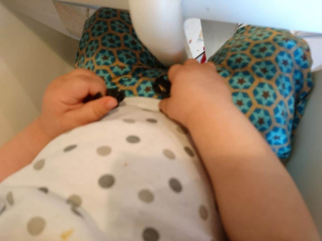 Das Baby übt