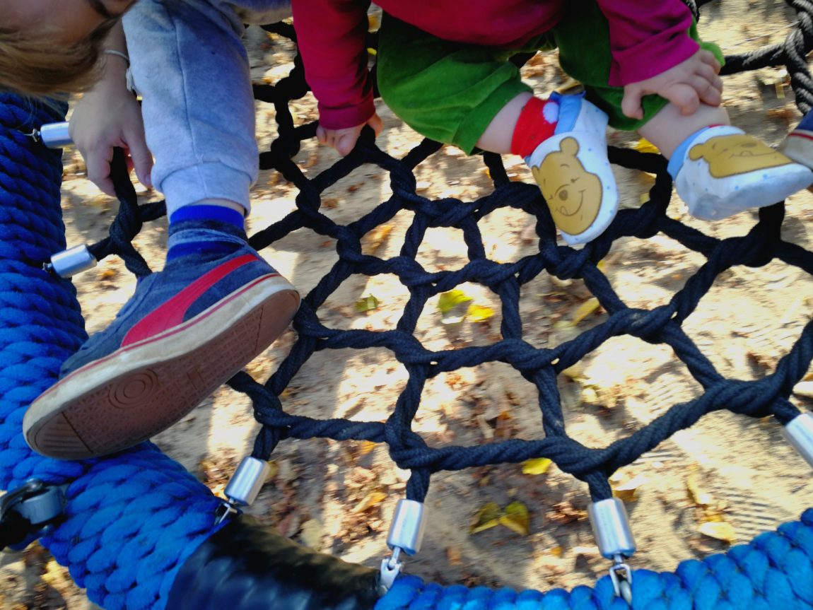 letztes Eis und Spielplatz