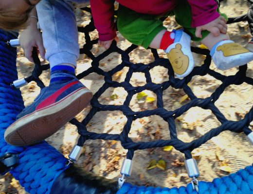 letztes Eis und Spielplatz