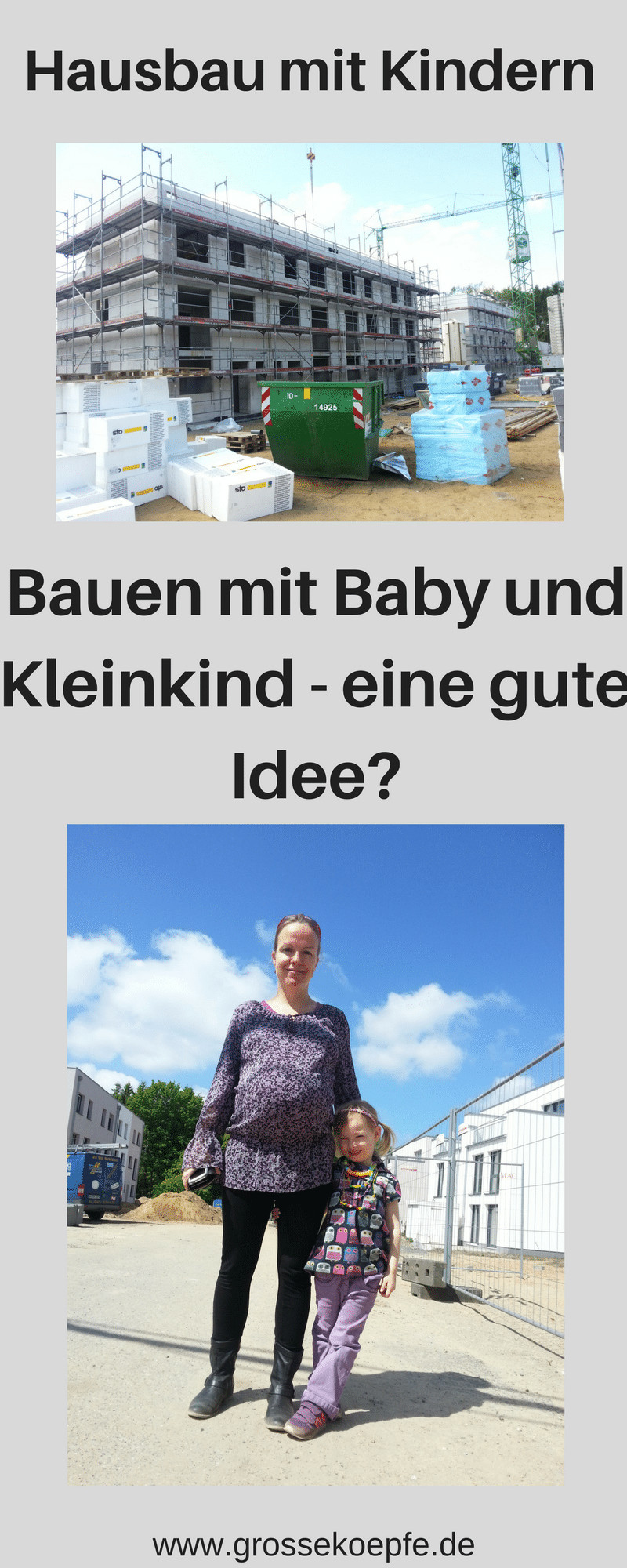 Hausbau schwanger und mit Kleinkind