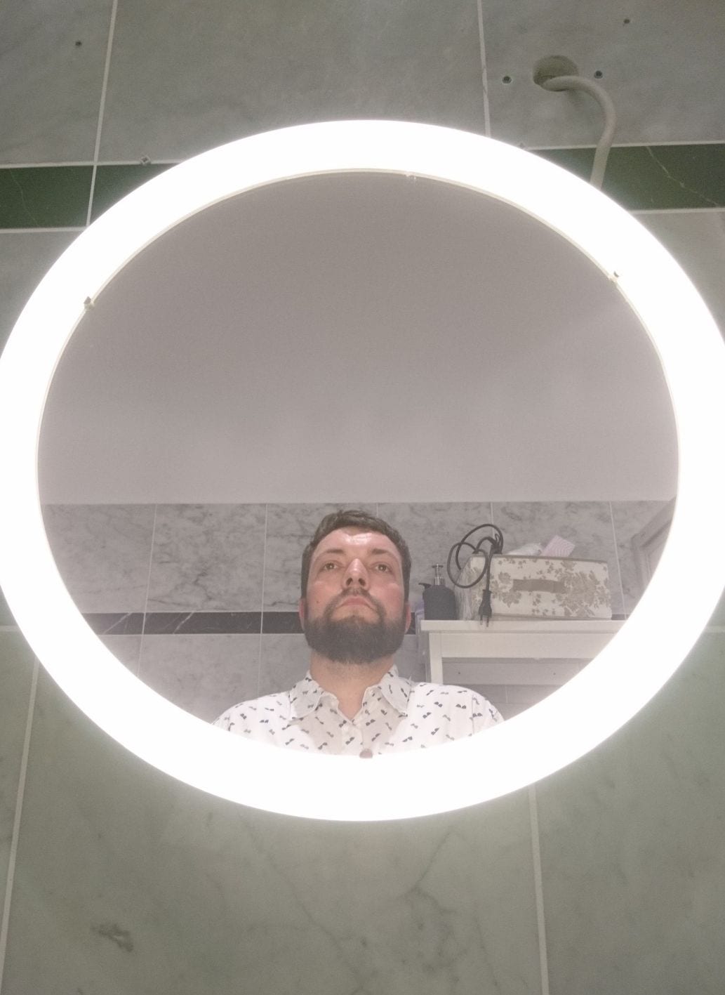 Rund, Licht, Spiegel, Selfie