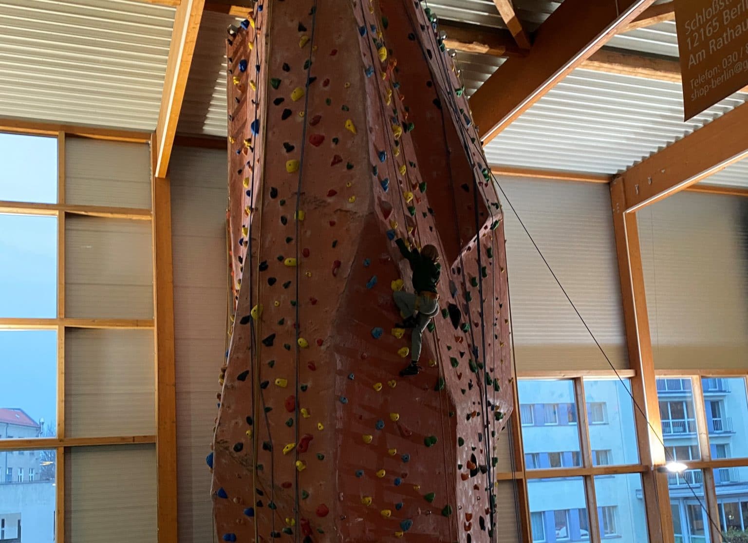 Klettertherapie mit dem Sohn