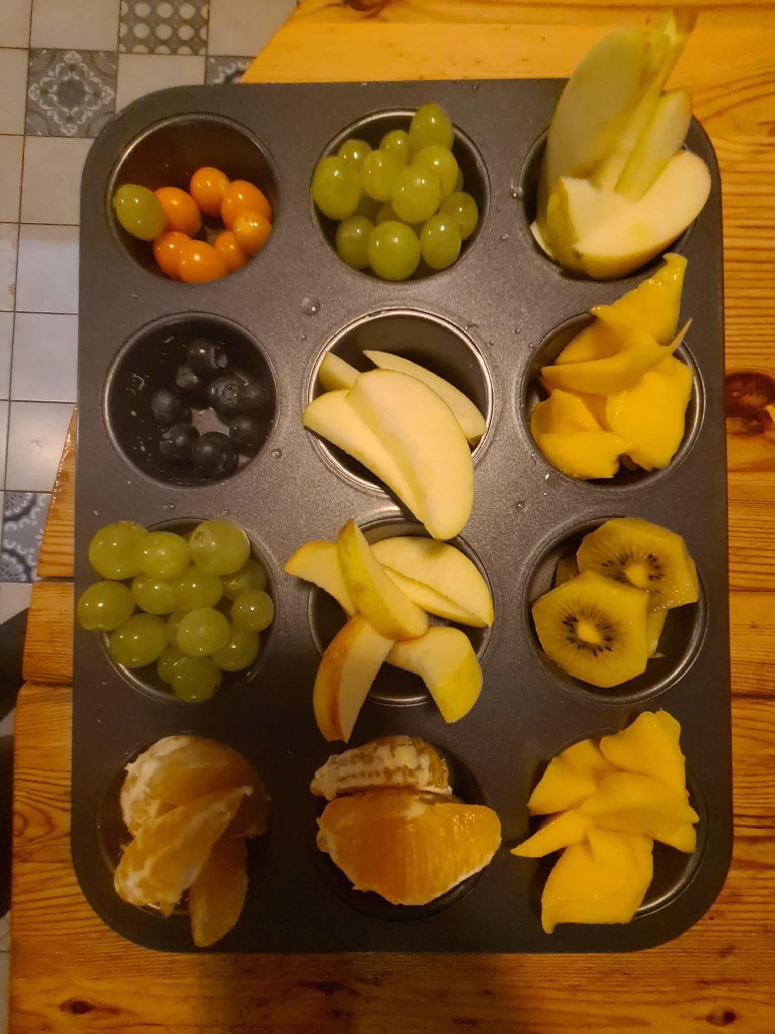 Und zum Nachtisch: Obstteller.
