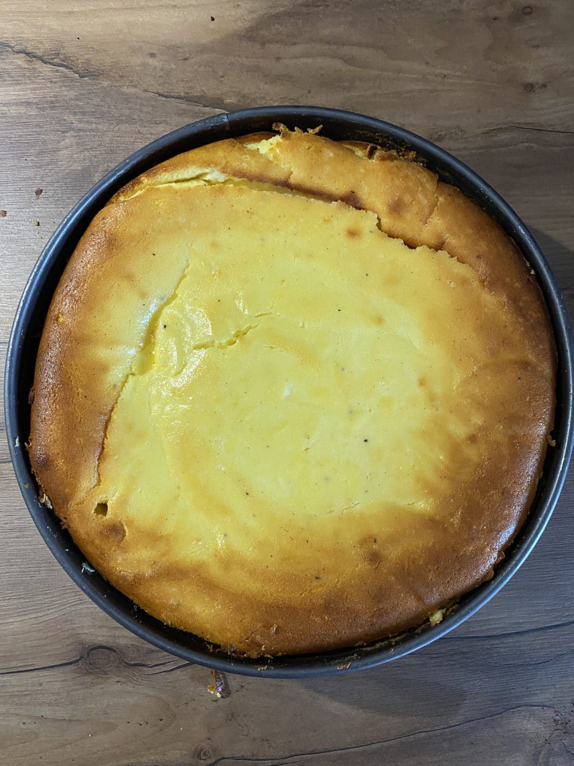 Ich backe Käsekuchen, das war eine gute Idee.