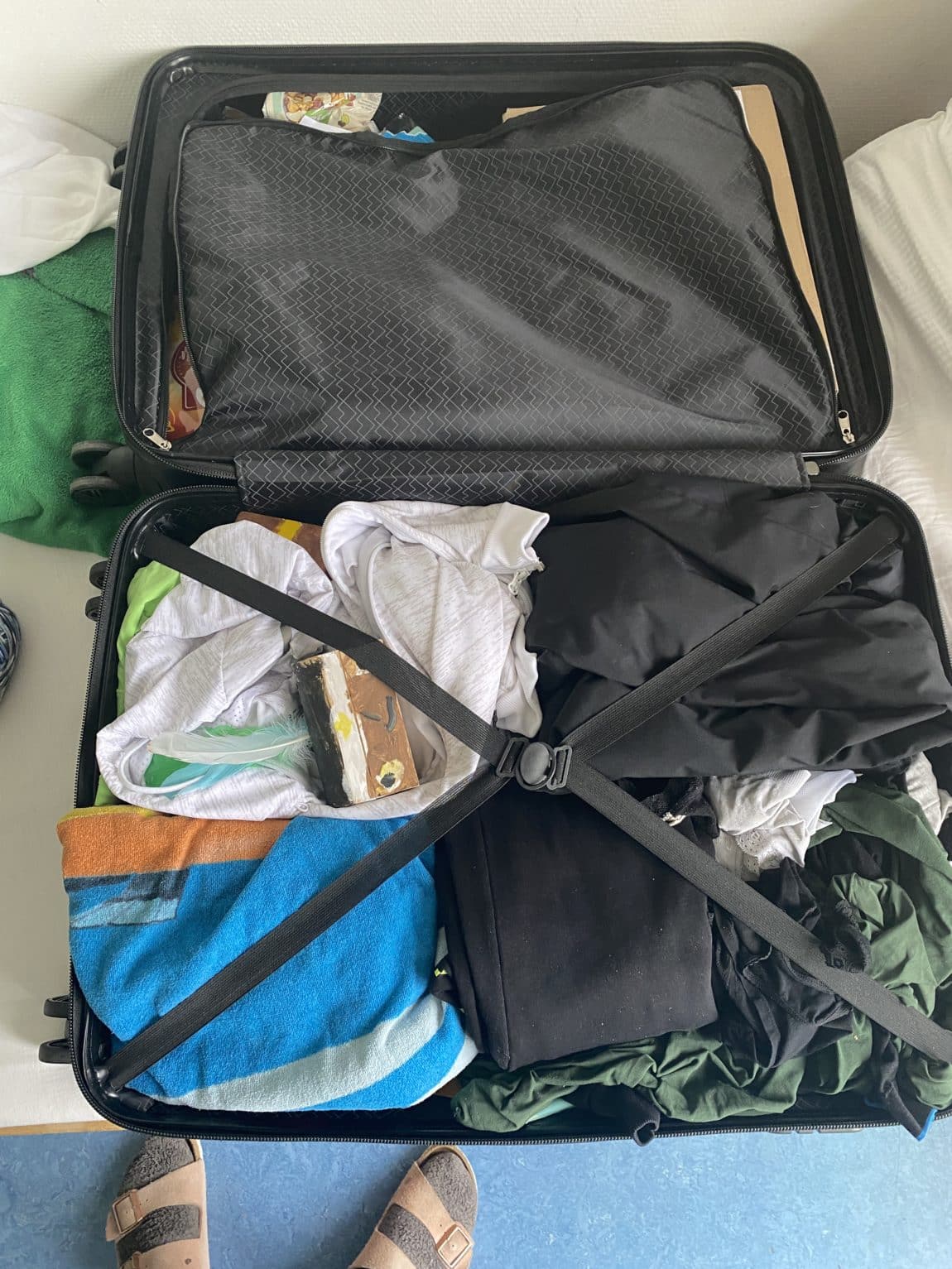 Am Nachmittag packe ich Koffer. In zwei Tagen reisen wir ab, dann steht noch ein Abschlussarzttermin in Berlin an. Ich tue mich schwer mit dem Packen.