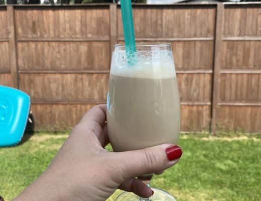 Mein erster Eiskaffee, etwas lasch.