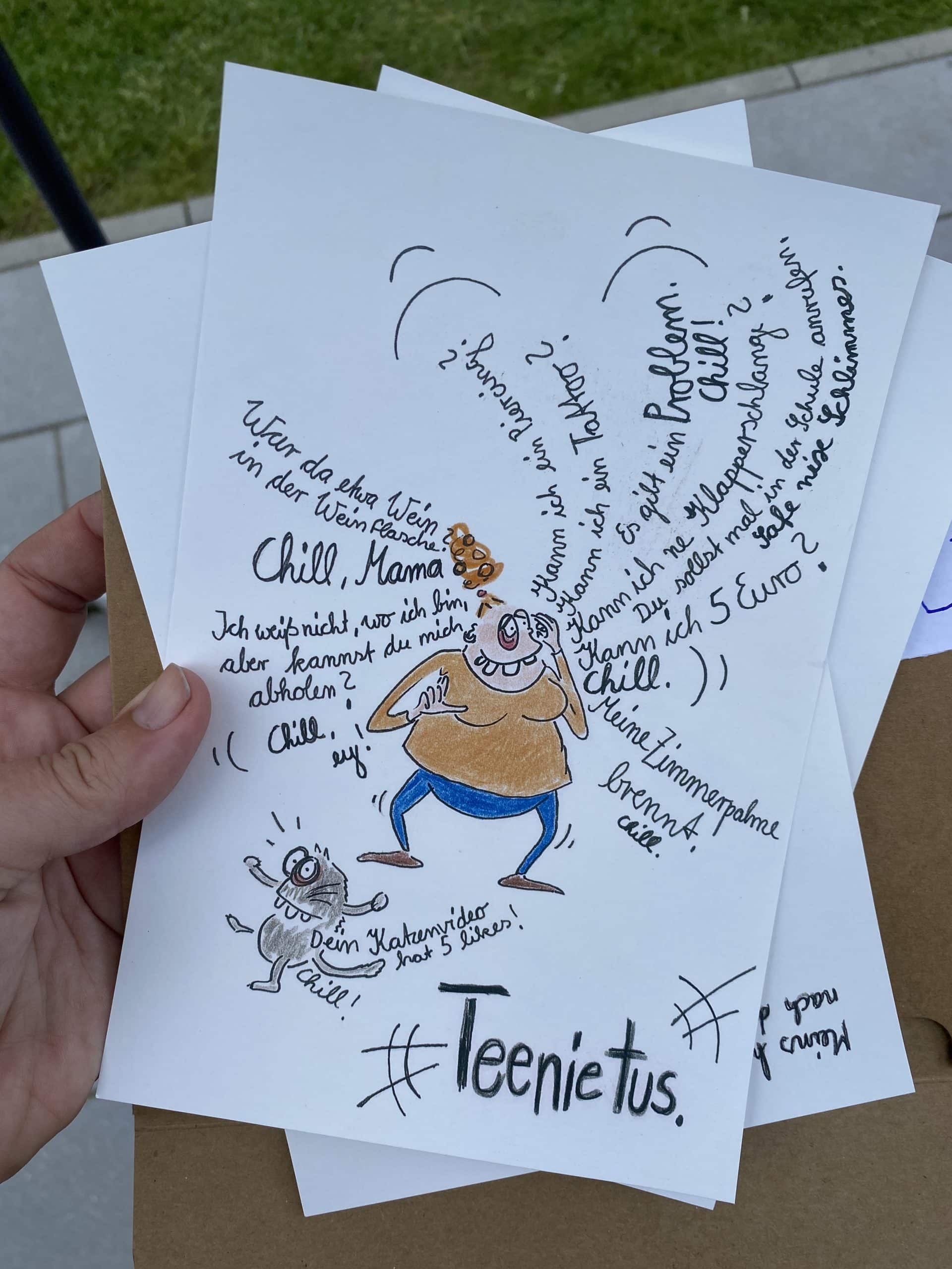 Zuhause dann endlich Post öffnen! Tolle Mini Poster von meiner Freundin Sabine Euler! Mehr zu ihr findet ihr auch hier.