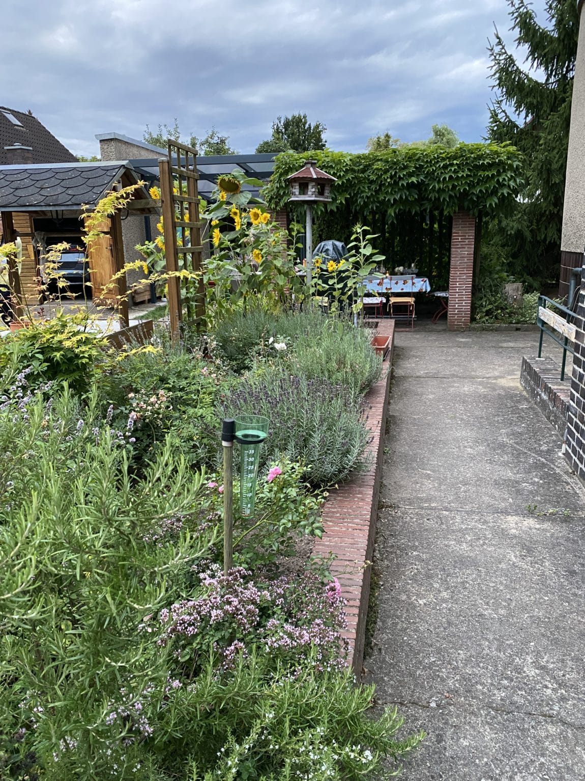 Den Nachmittag verbringen wir bei der Familie - im Freien.