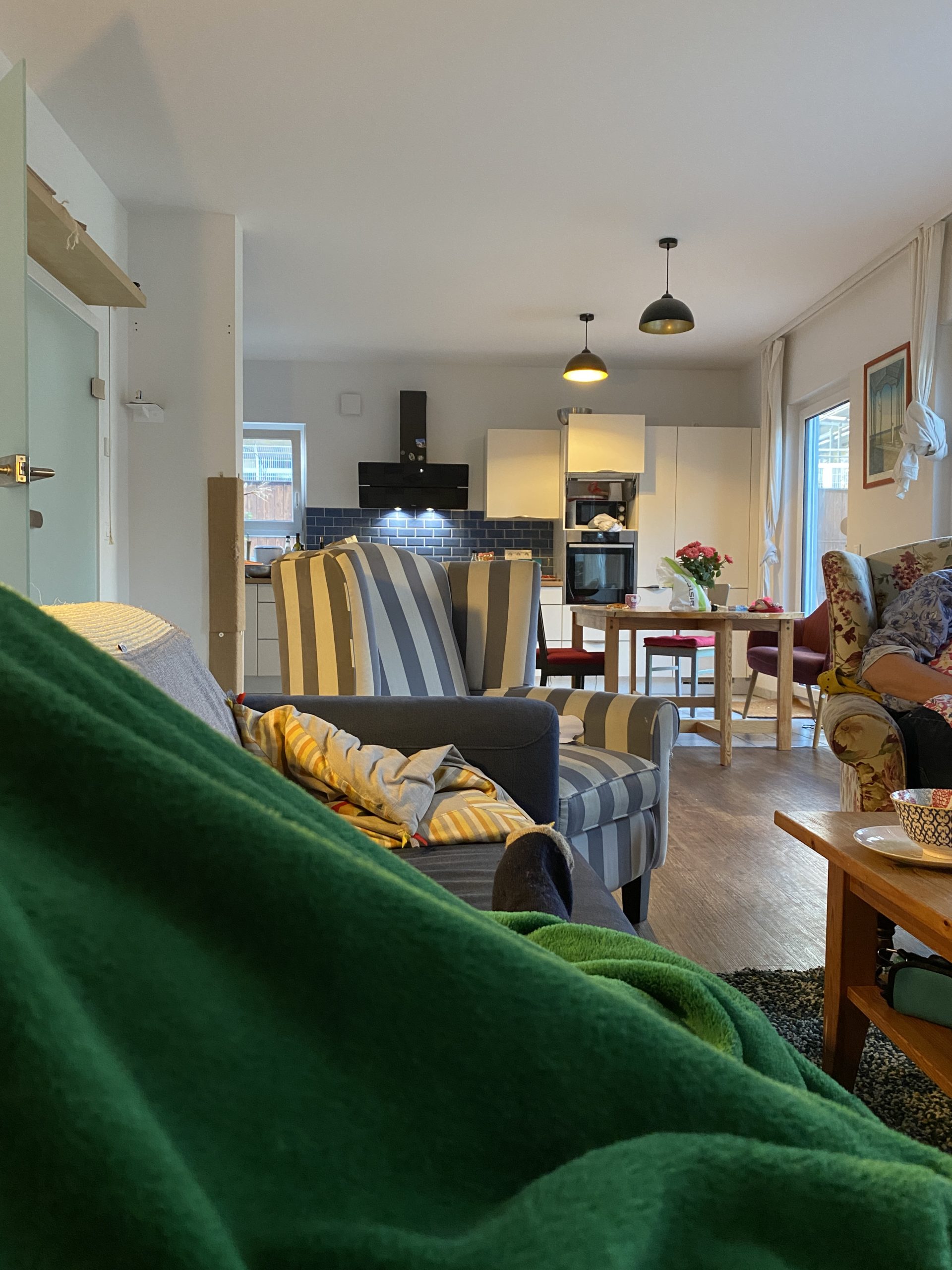 Der heutige Ausblick vom Sofa aus.