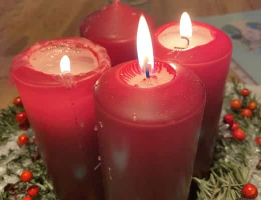 Adventskerzen zum Dritten Advent