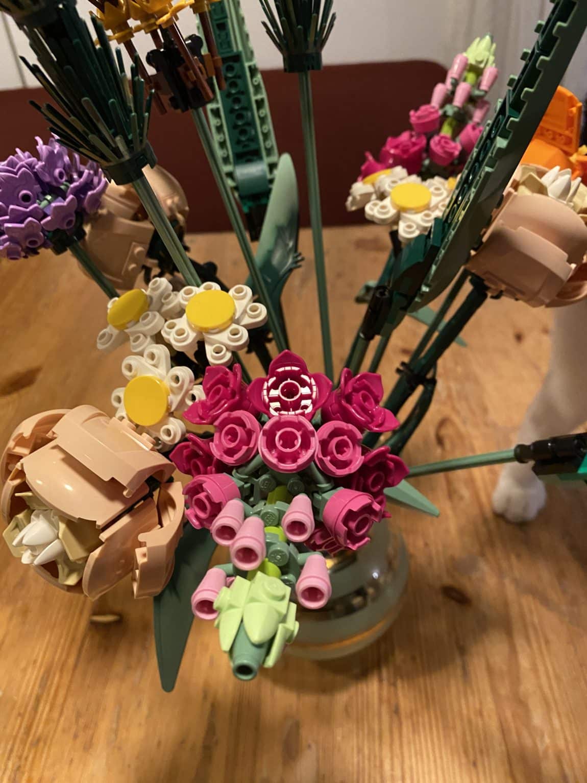 Ein Legoblumenstrauß hilft gegen den Stress