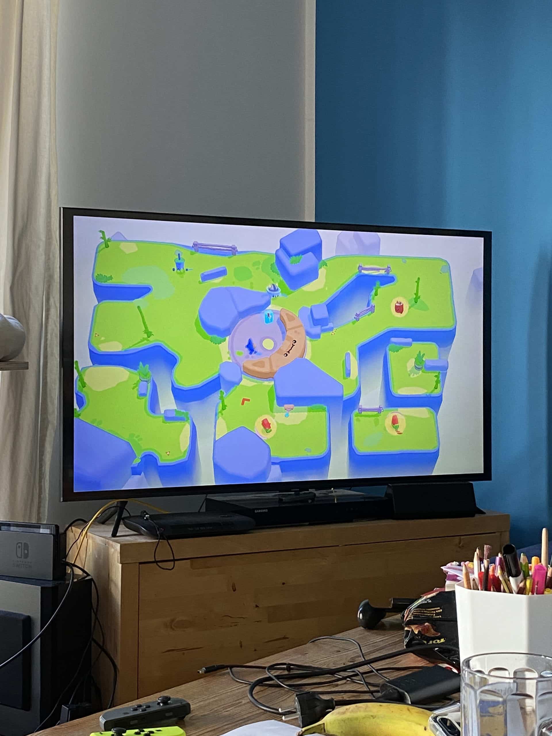 Hallo Sonntag. Wir starten heute mal alle gemeinsam mit dem Spiel Boomerang Fu auf der Switch. Ich schlage mich schrecklich.