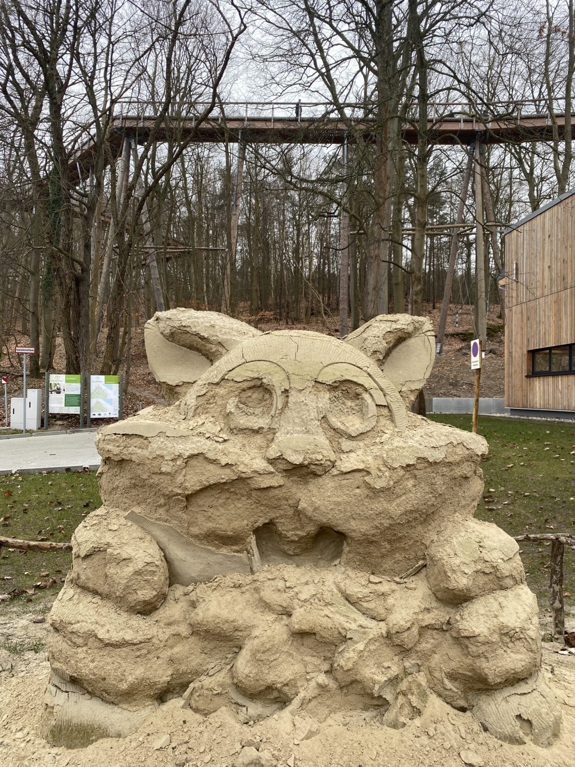 Ein Besuch beim Baumwipfelpfad, aber nicht oben.
