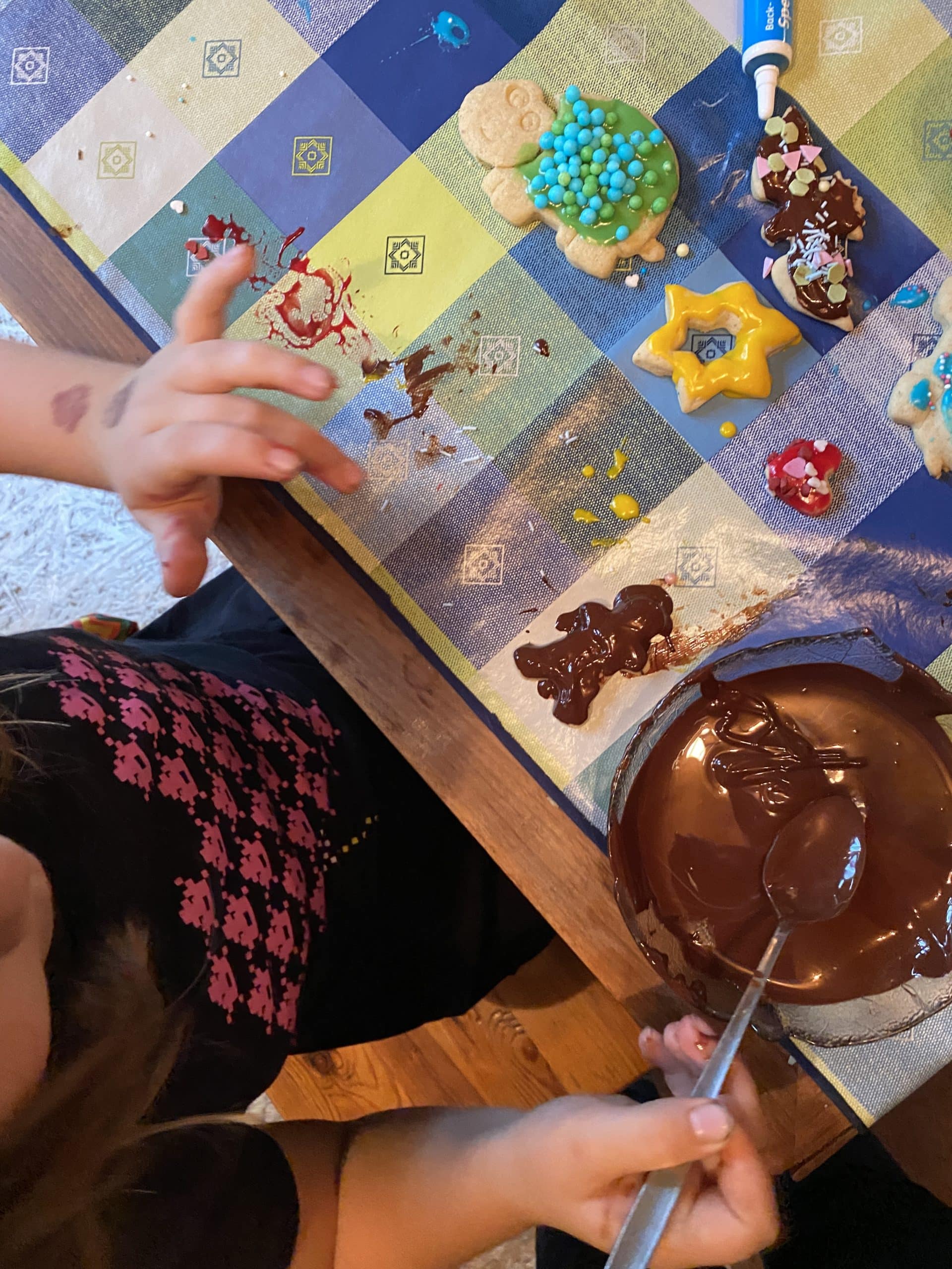 An diesem Samstag waren wir Plätzchen backen.