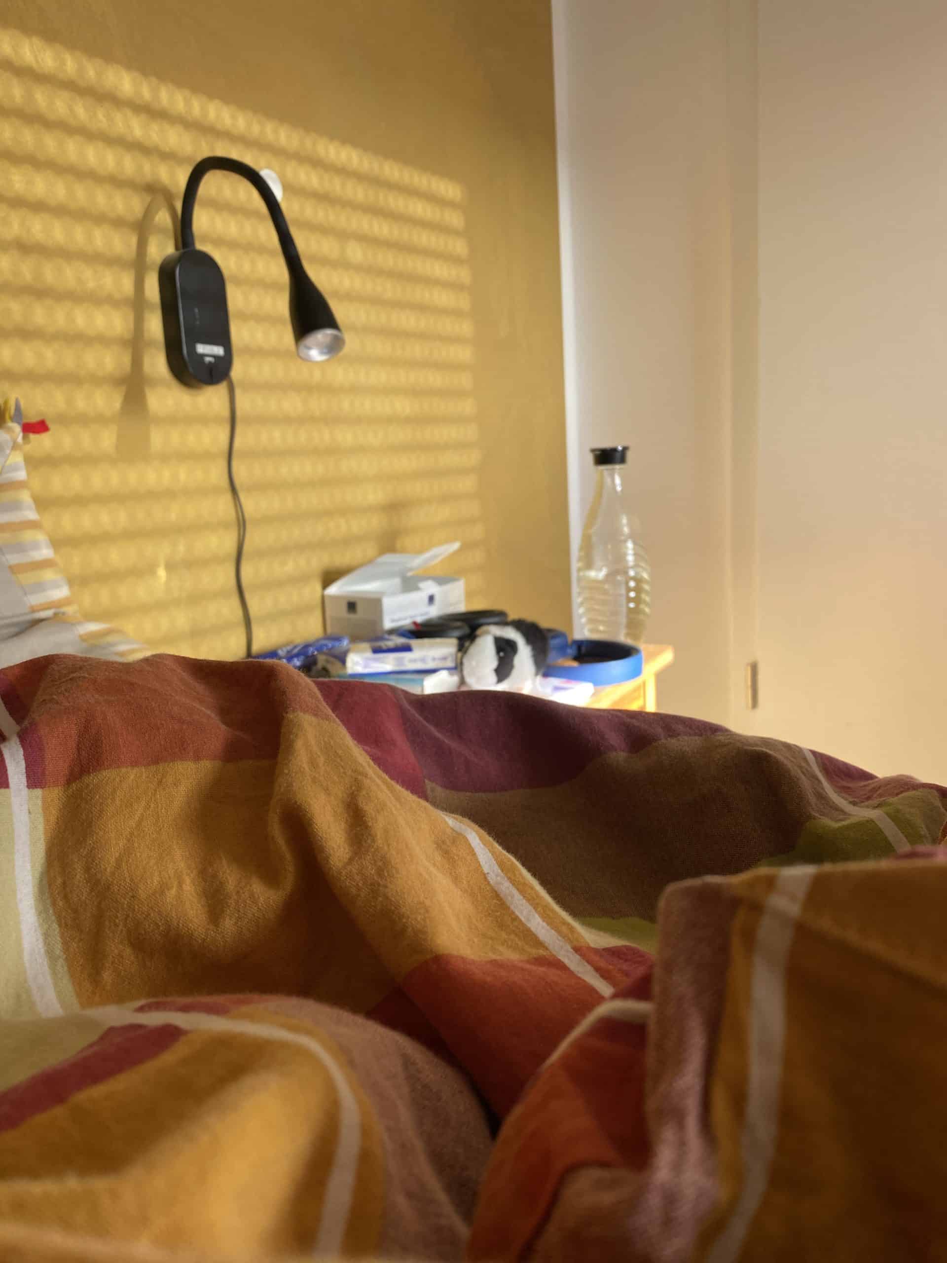 Nach einer ersten Runde bin ich matt und lege mich etwas hin.