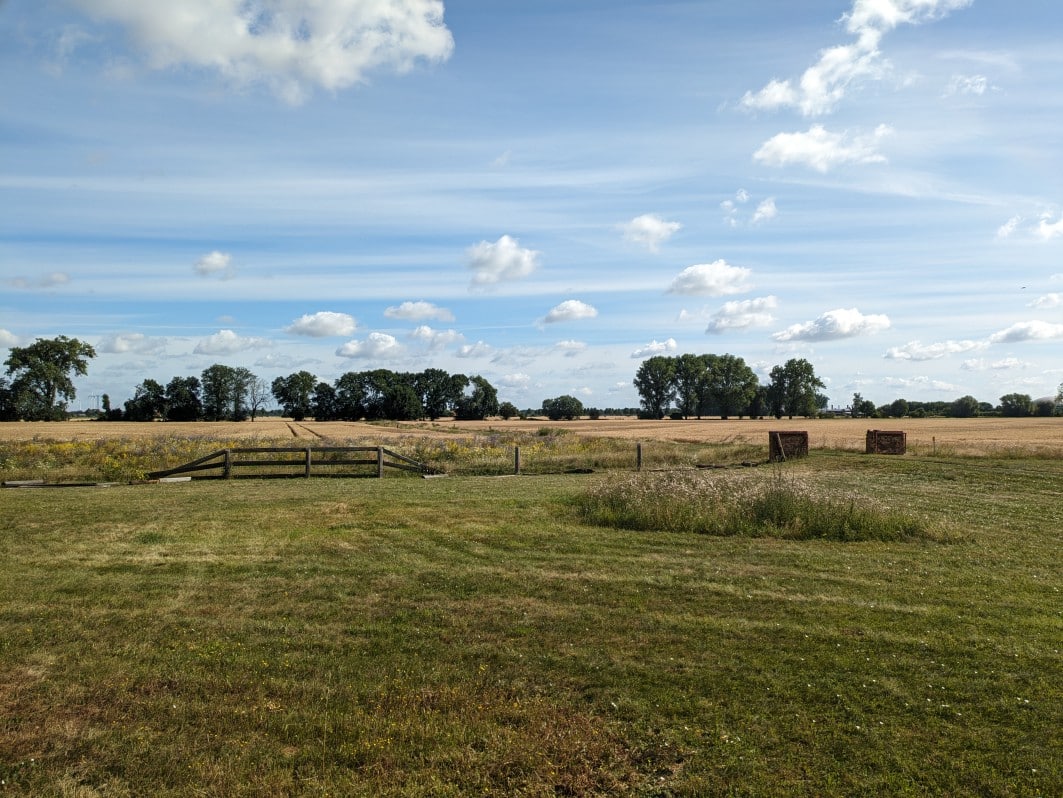 Ausblick von der Sohlfarm im Oderbruch