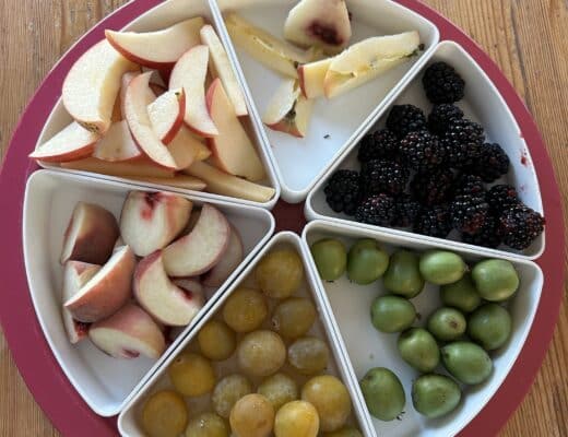 Ein Obstfluencer Teller