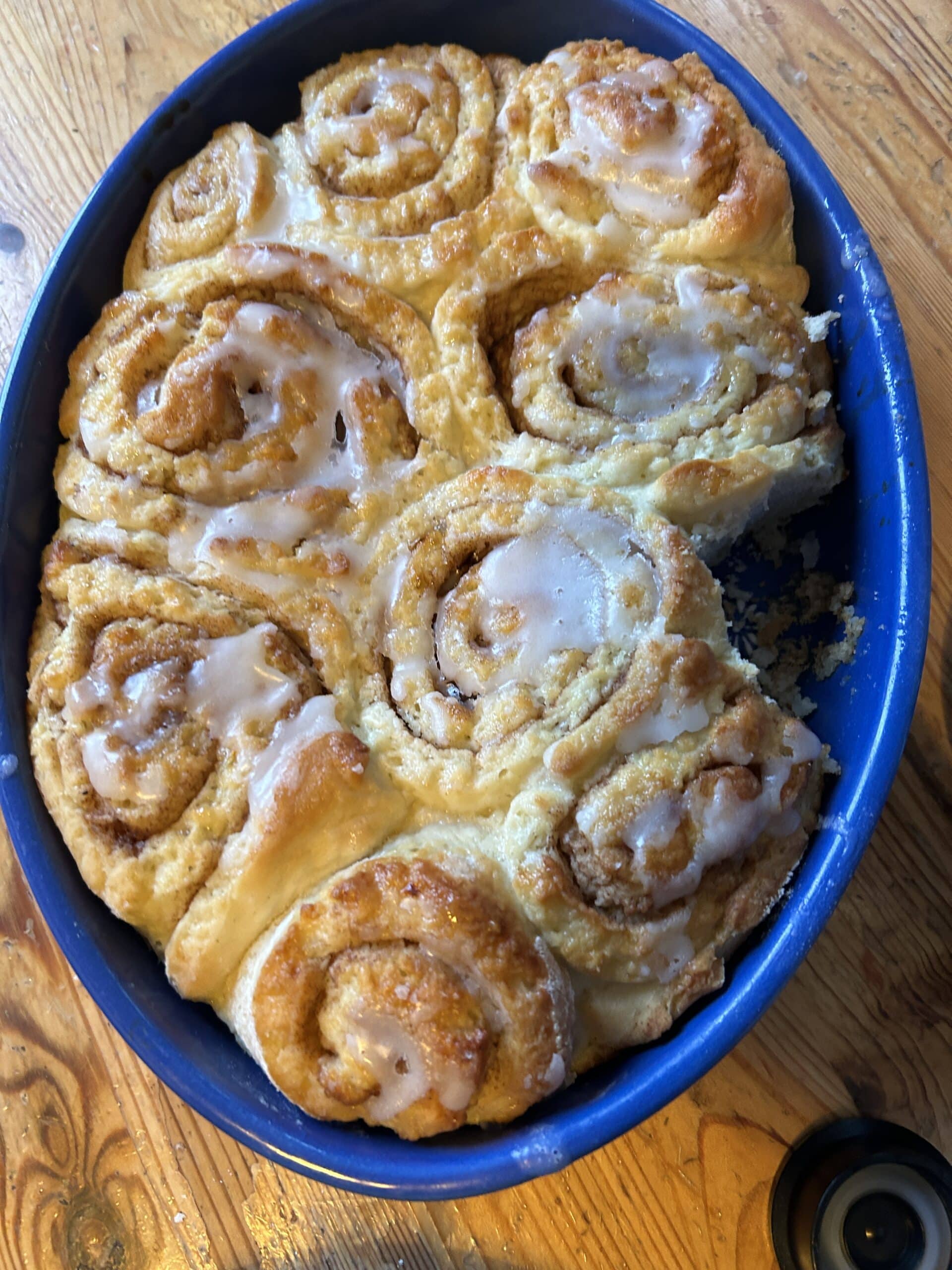 #6 Zuhause warten die gestrigen glutenfreien Zimtschnecken auf uns. Sie schmecken super.