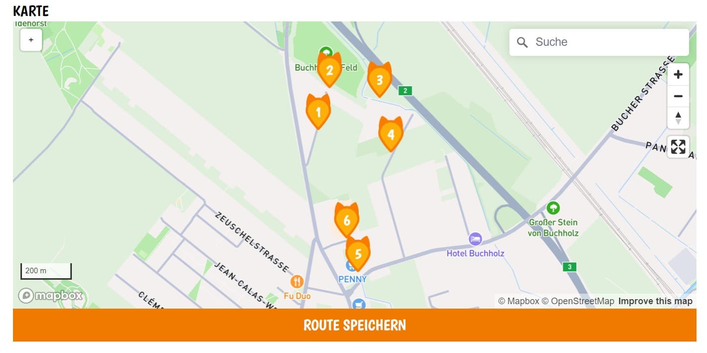 Erstellung einer Route mit der Anyfox App