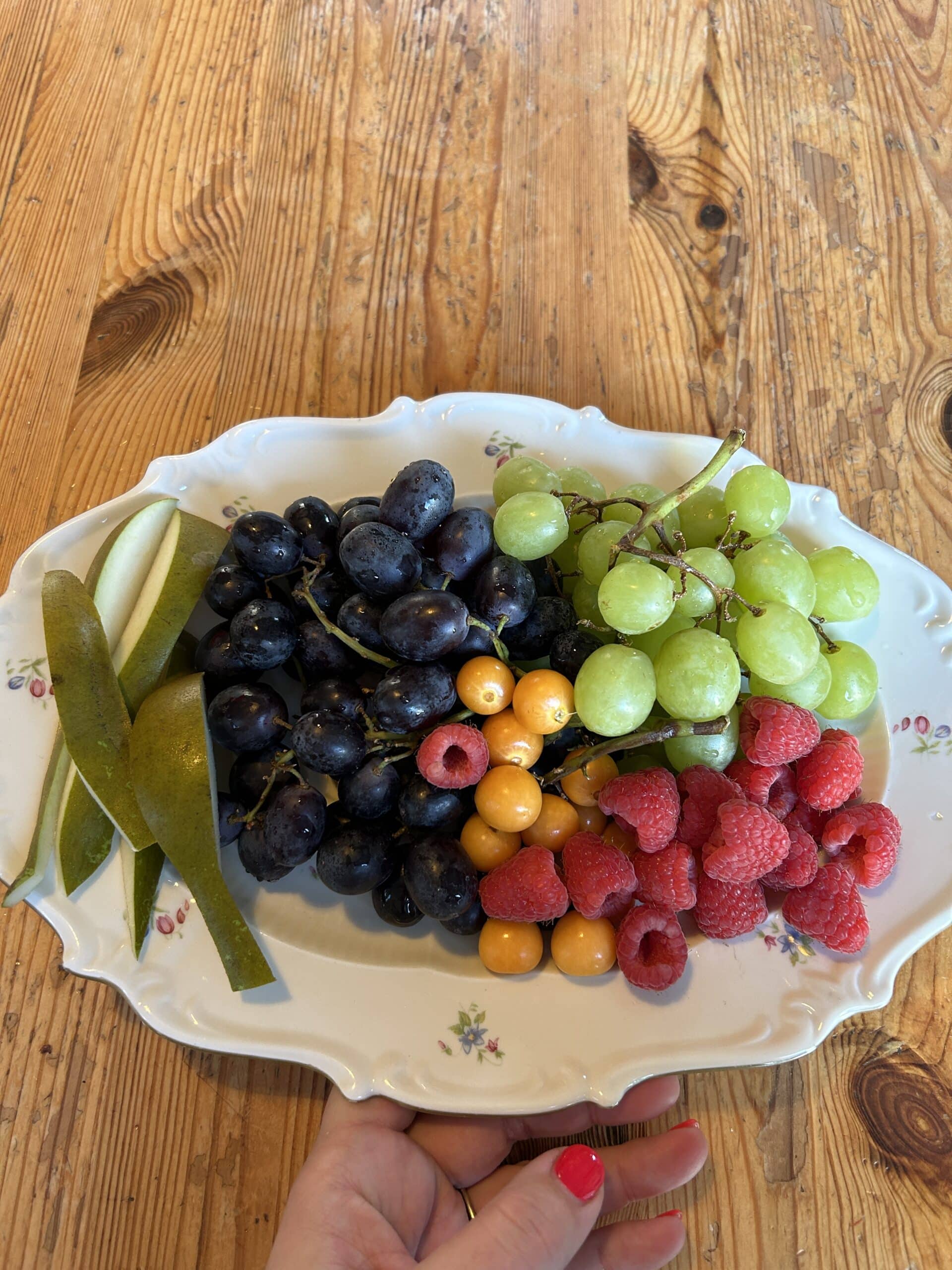 Erstmal etwas Obst essen, das hilft ja bekanntlich oft.