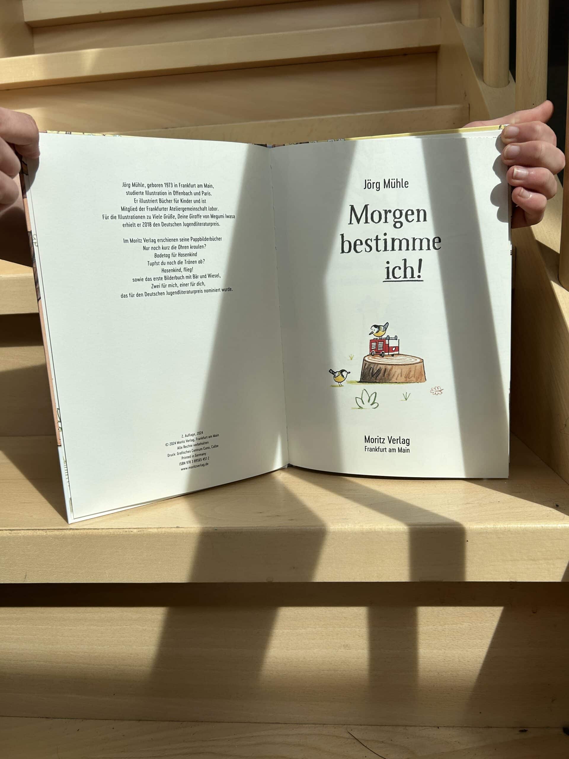 Morgen bestimme ich von Jörg Mühle, Moritz Verlag