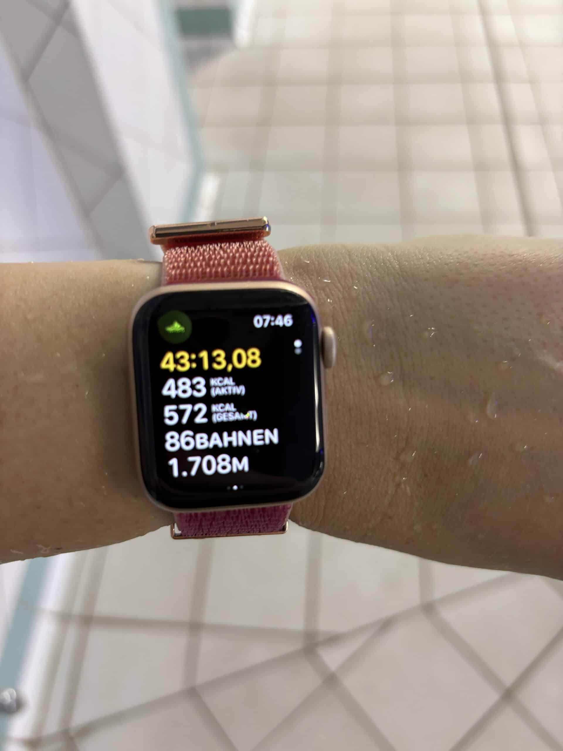 Der letzte Morgen im Schwimmbad. Ich genieße nochmal die Zeit für mich.