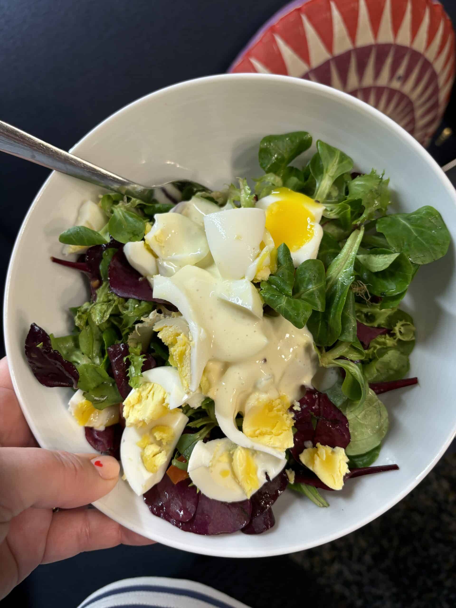 und am Abend gibt es Salat und Steuerunterlagen.