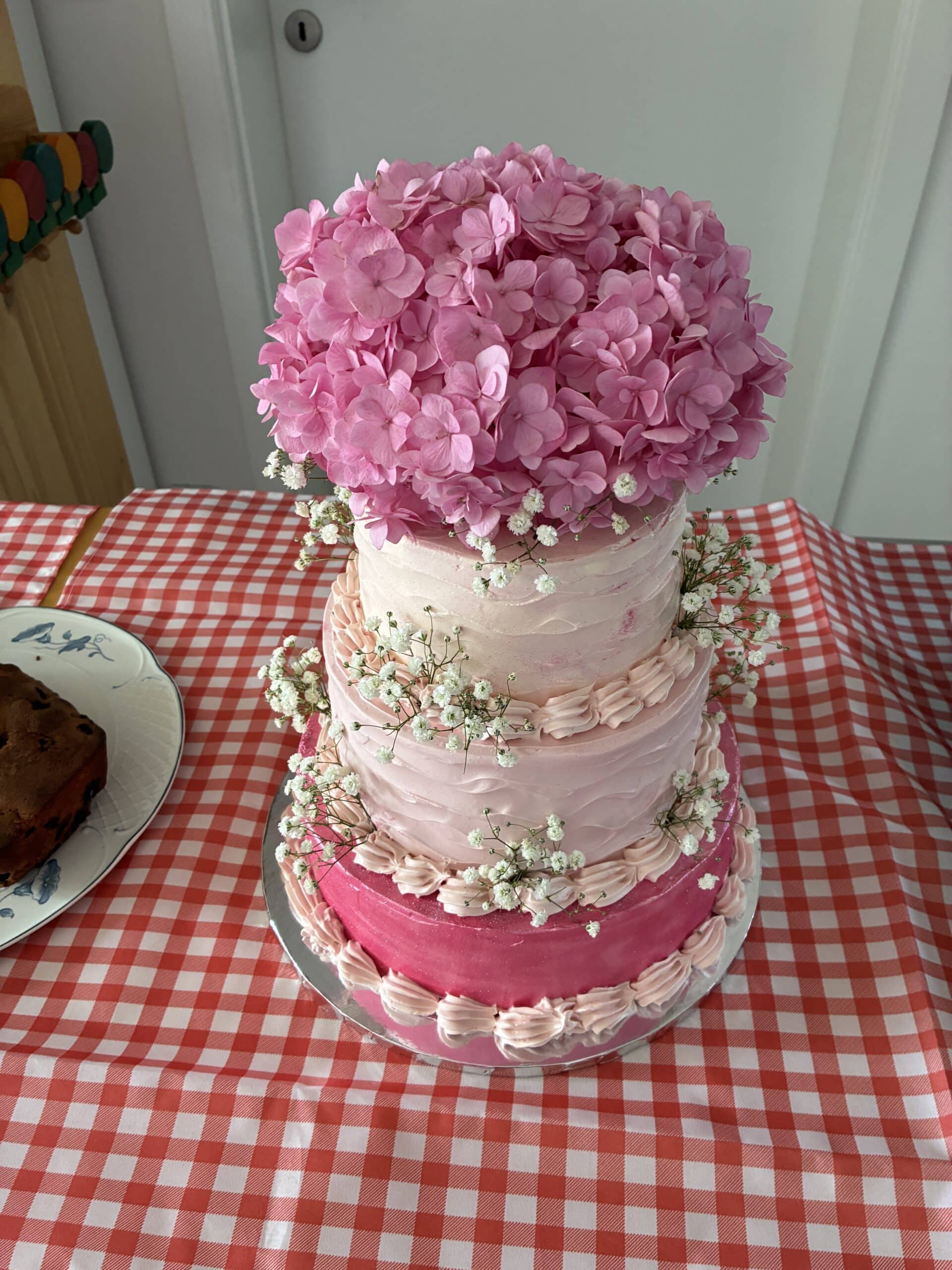 Es gibt zum Bsp. eine tolle Torte für uns. Was für ein Glück wir haben am Leben zu sein.