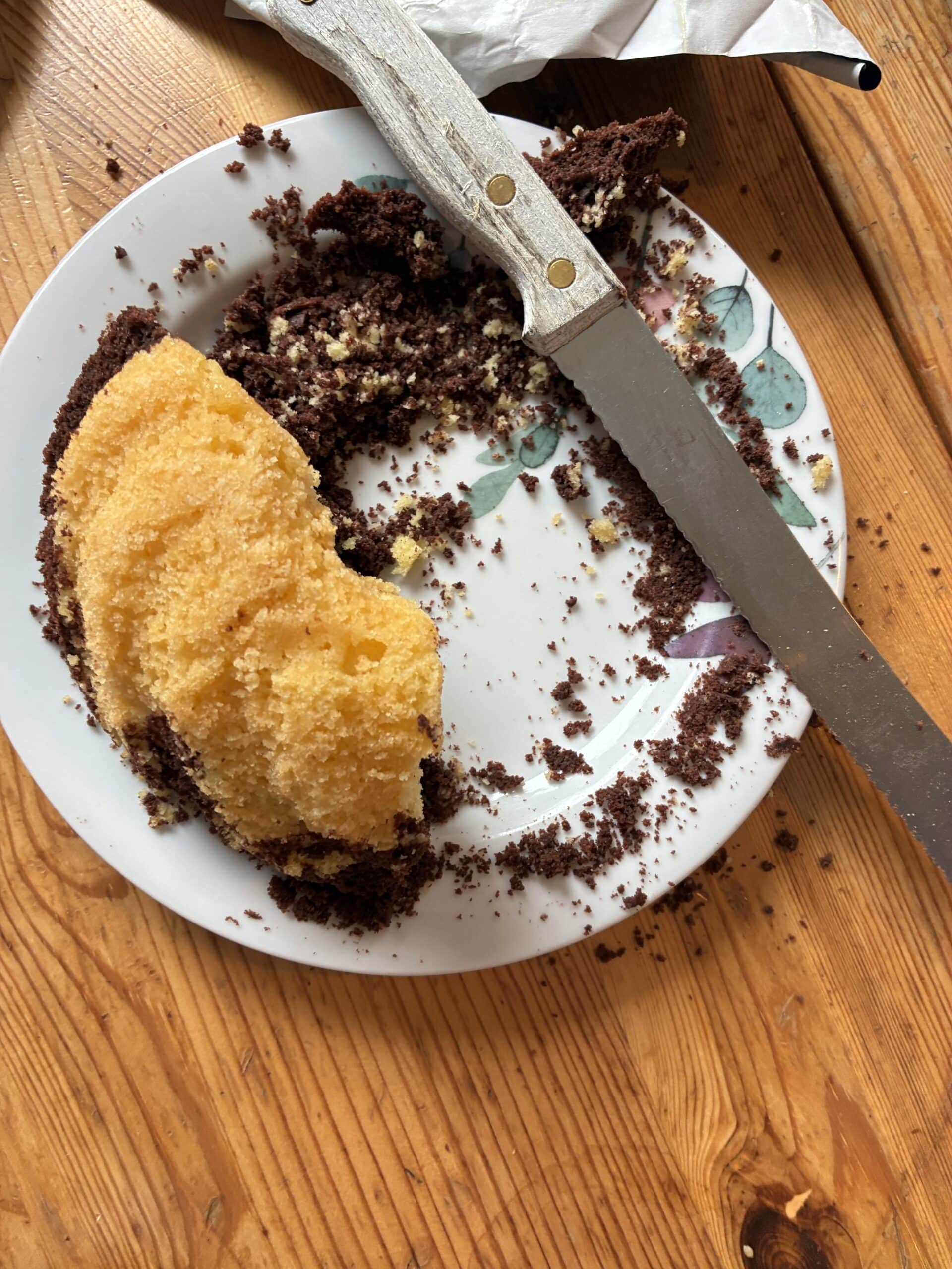 Hallo Samstag. Erstmal ein bisschen Marmorkuchen zum Frühstück.