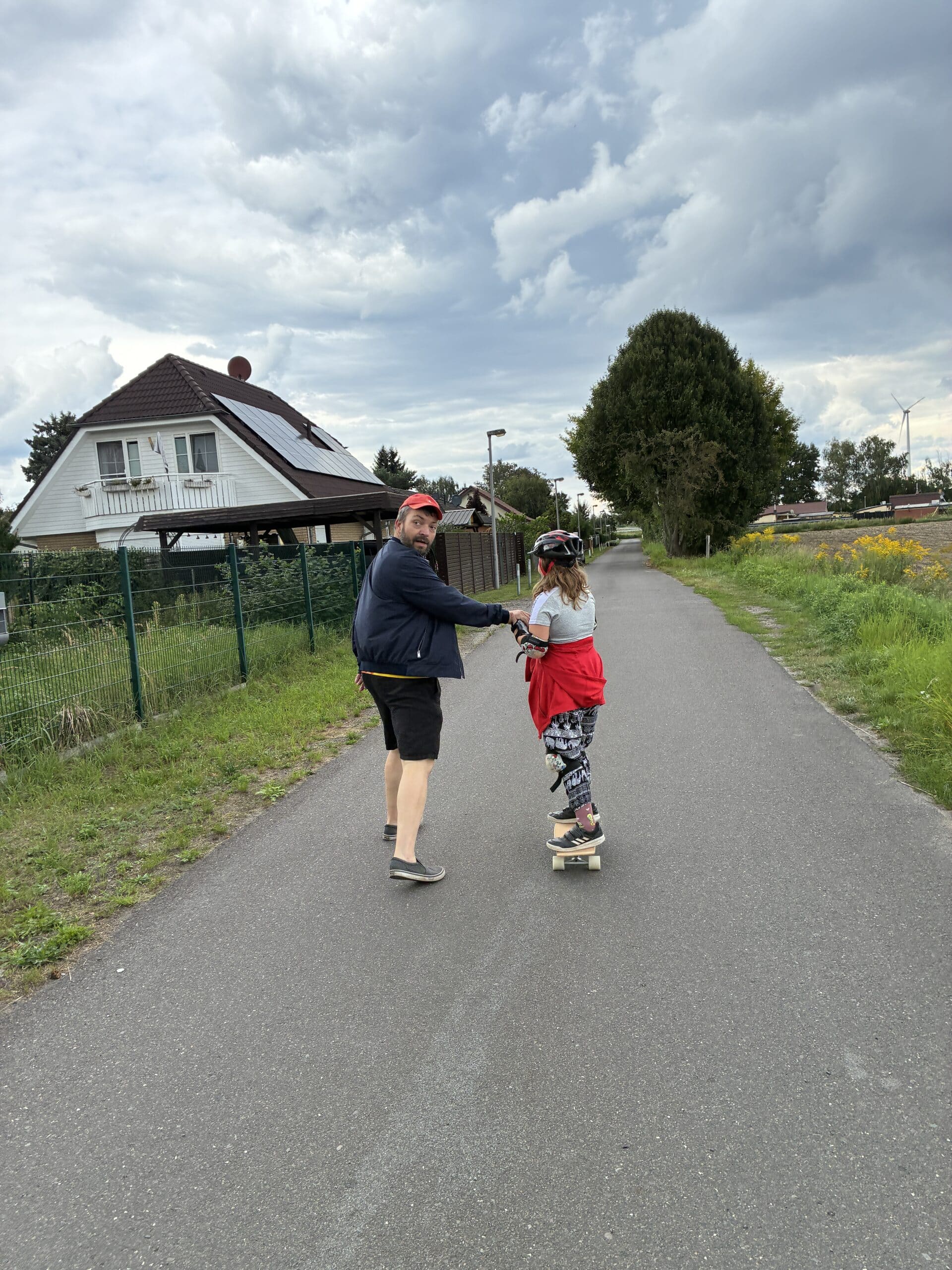 Nachdem wir zu Hause geräumt haben geht es raus.