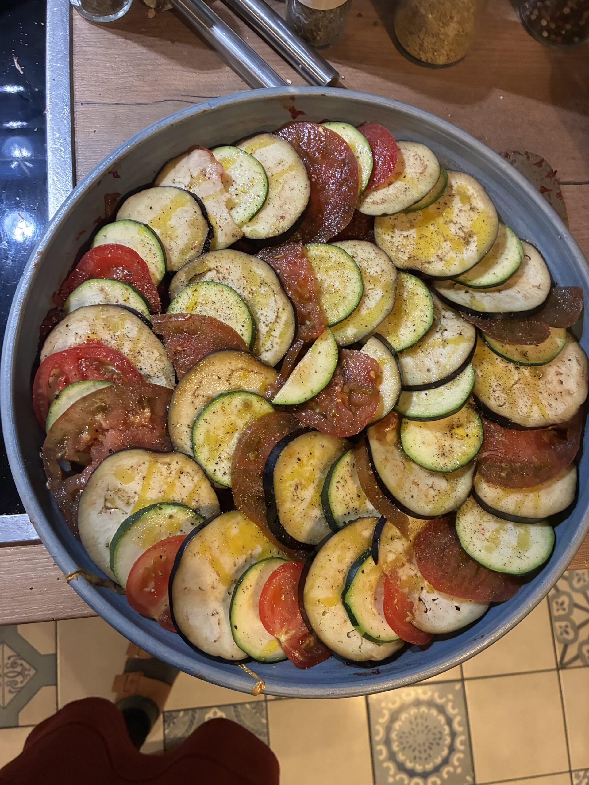 und am Abend mache ich Ratatouille.