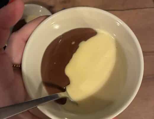 und spontan kochen wir am Abend noch Pudding.