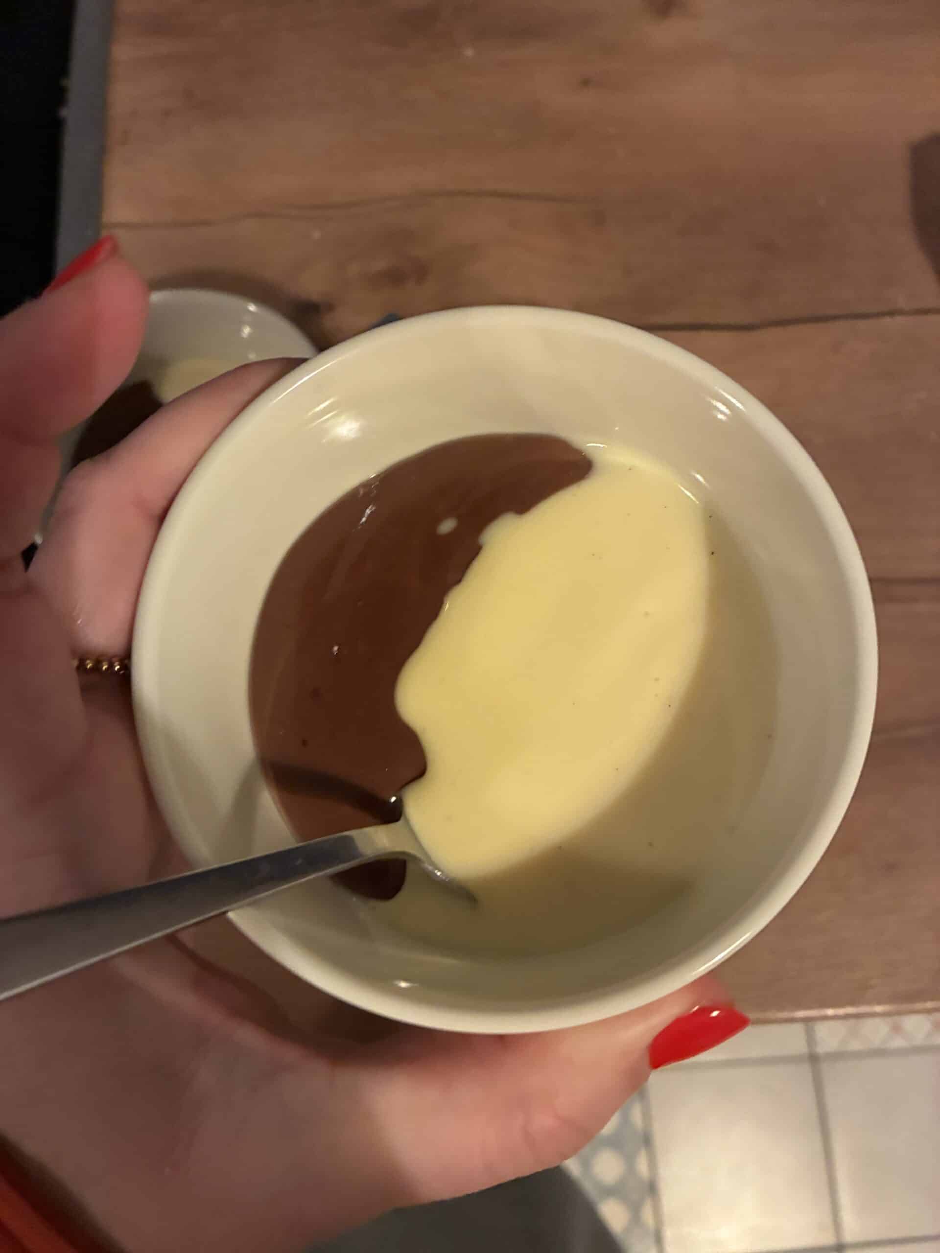 und spontan kochen wir am Abend noch Pudding.