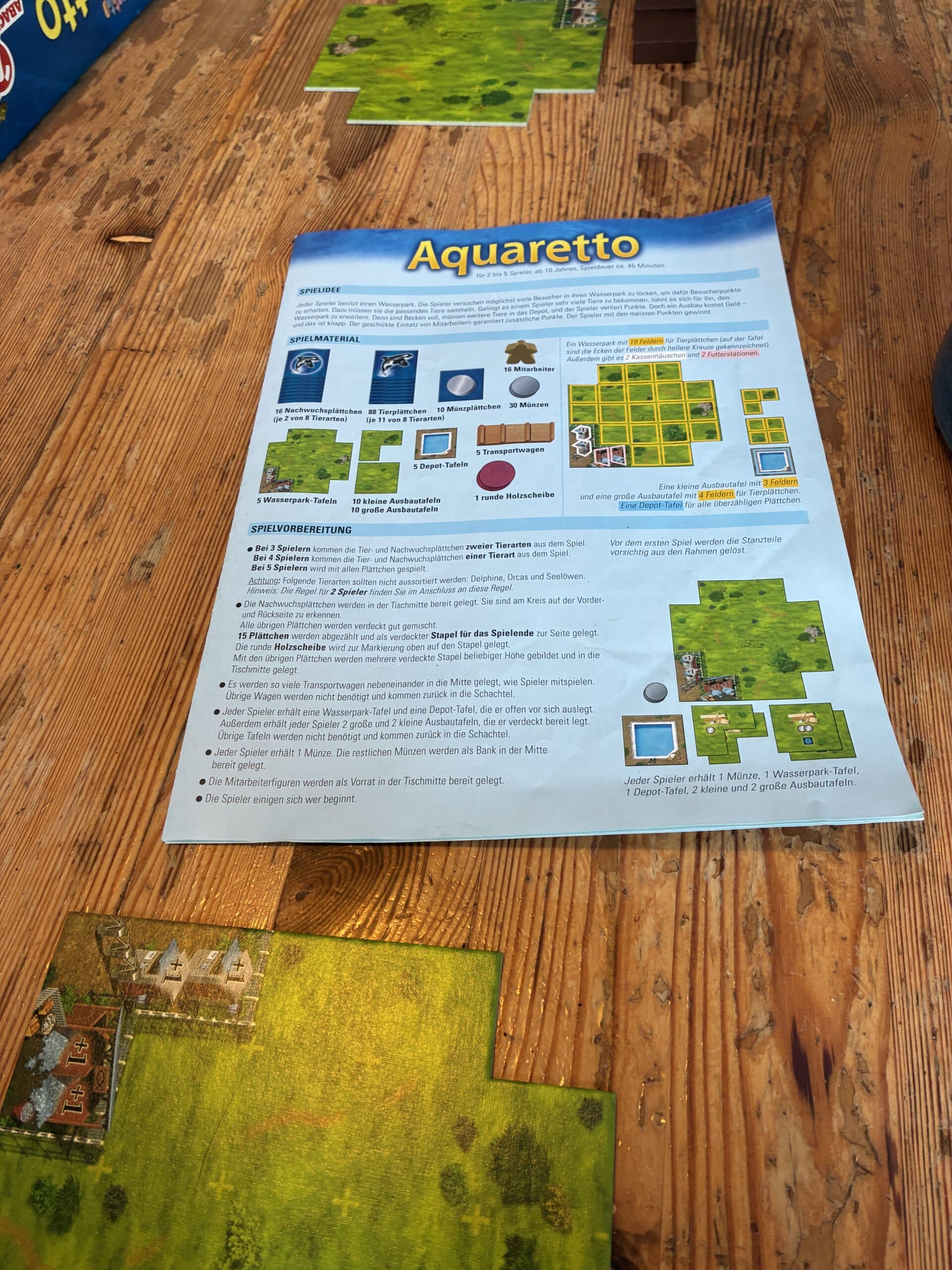 und Aquaretto mit dem Kind gespielt.