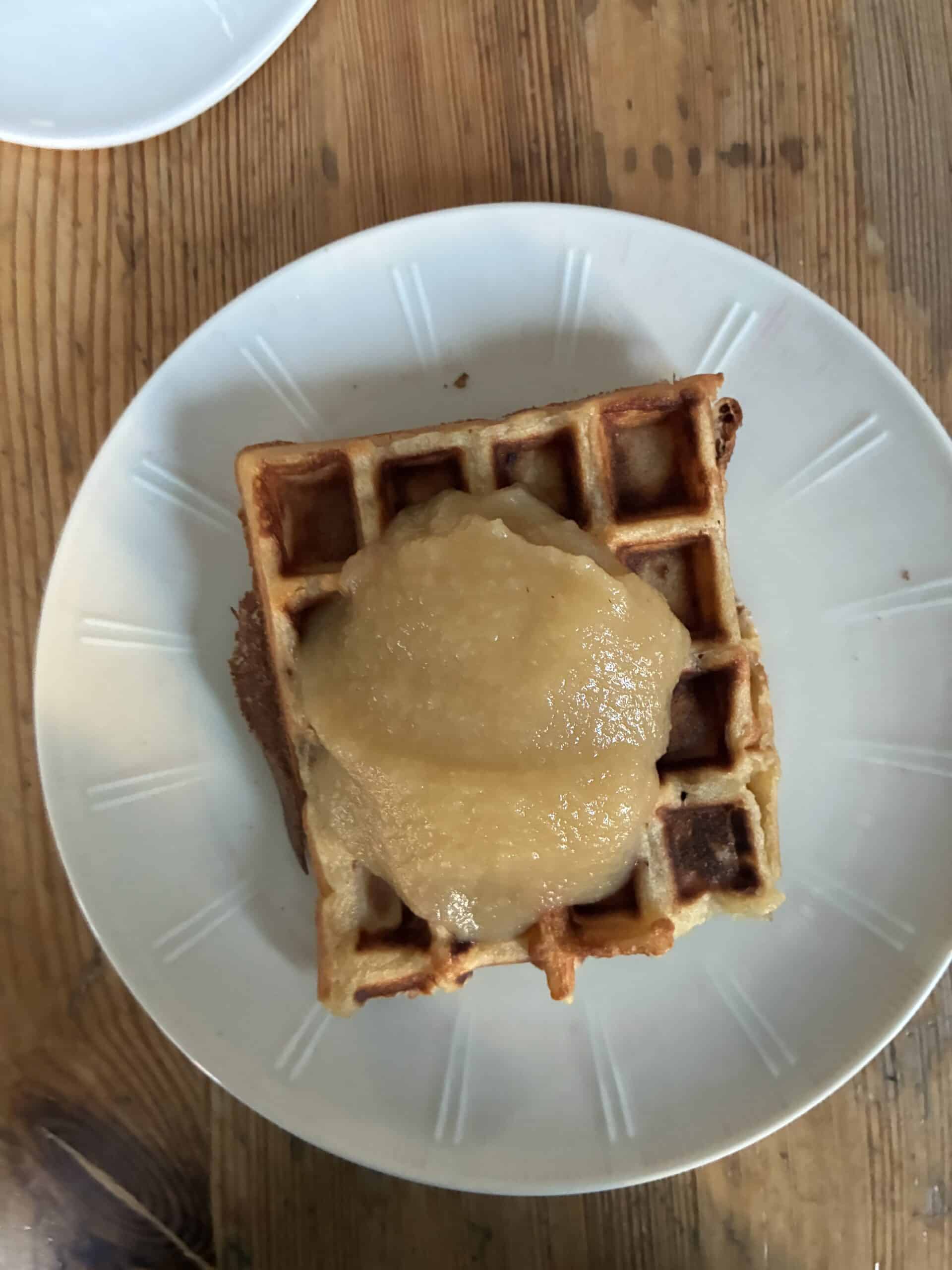 Daheim warten schon Waffeln auf mich. Was hab ich für ein Glück.