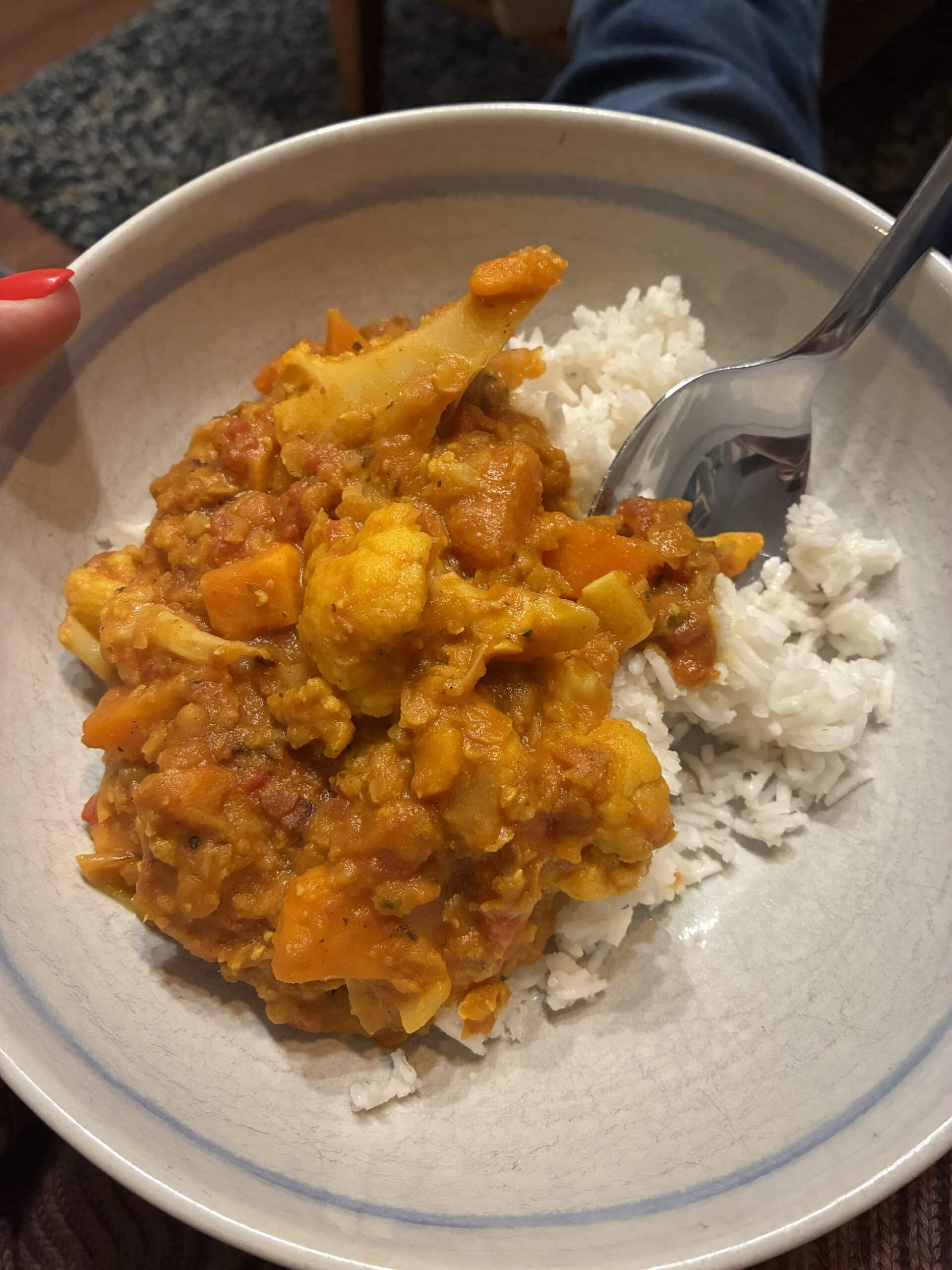#12 und ich koche veganes Curry zum Abendbrot.