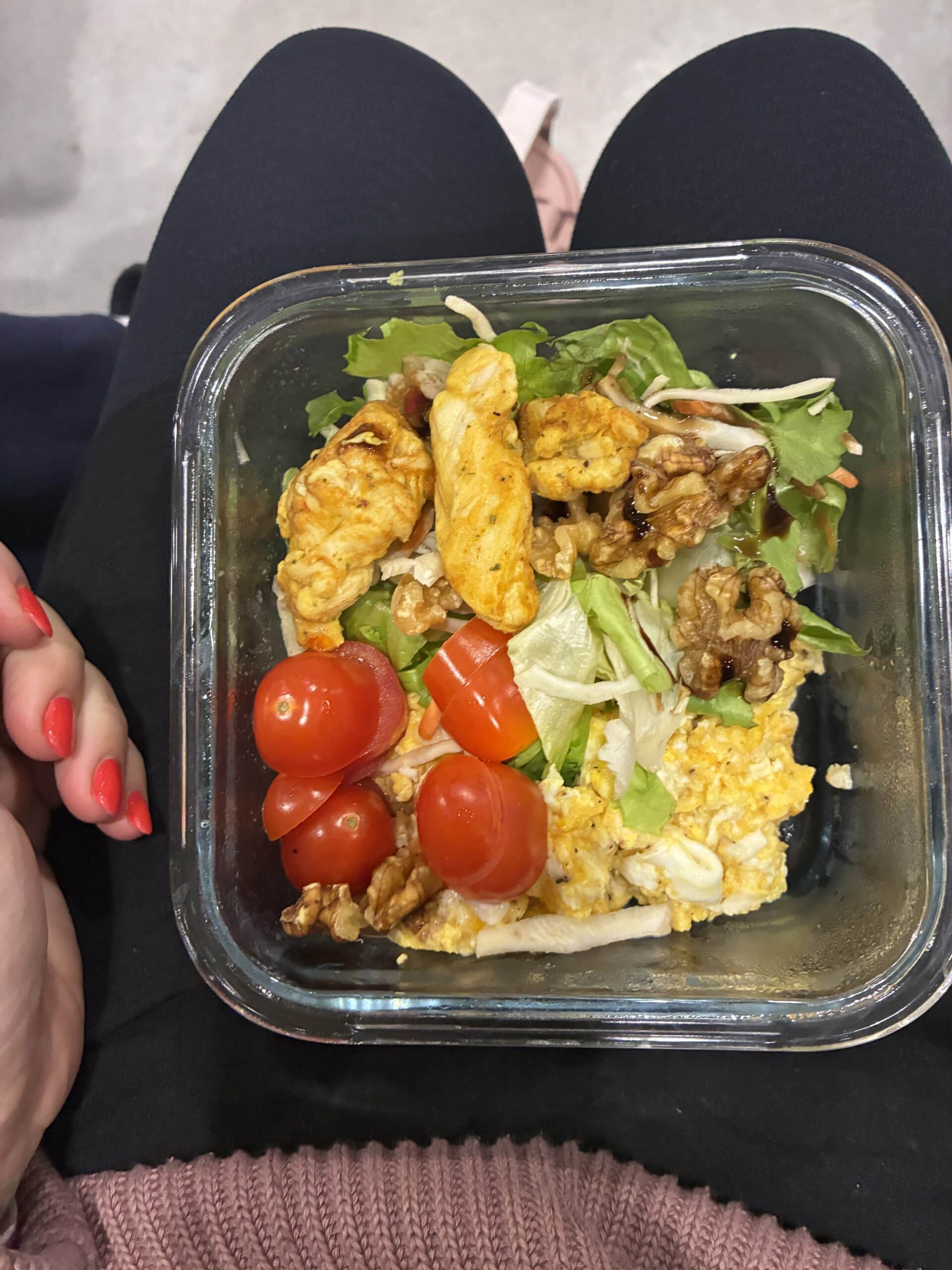 und mein selbstgemachtes Rührei schmeckt auch gut zum Mittag.