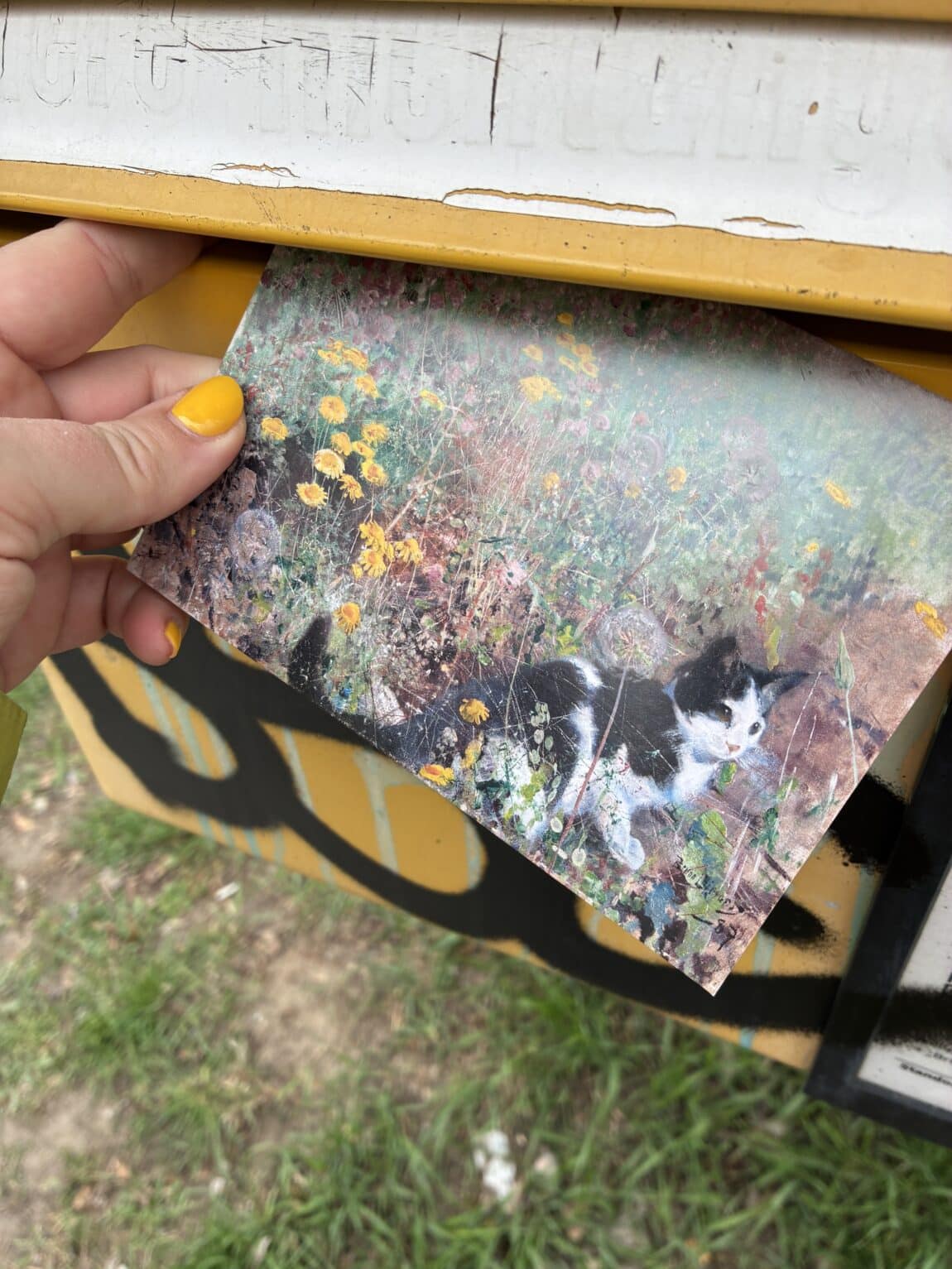 #9 Auf dem Weg auch gleich die Post weggebracht. Ich liebe es Postkarten zu schreiben.