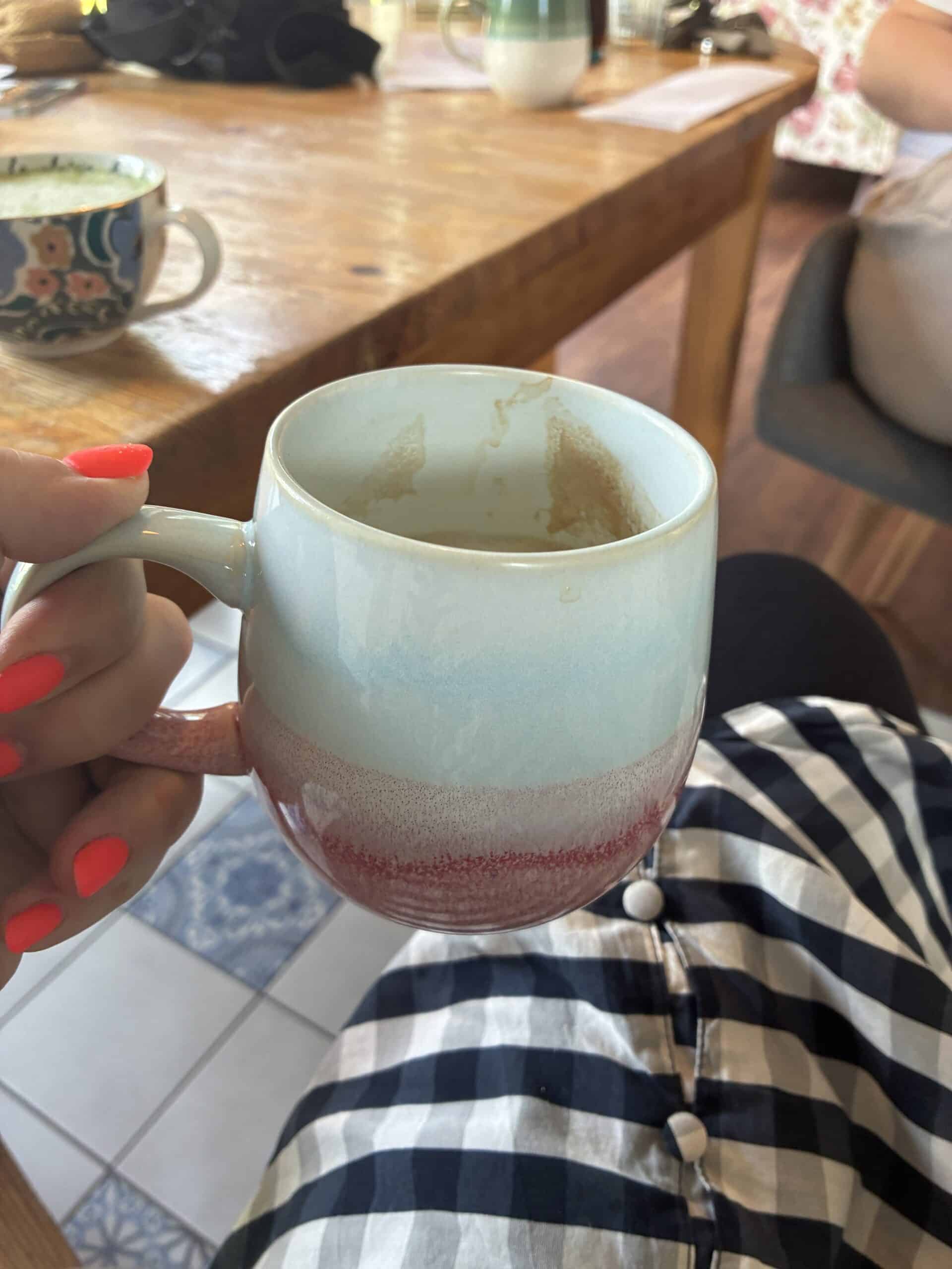 Daheim dann erstmal Kaffee.