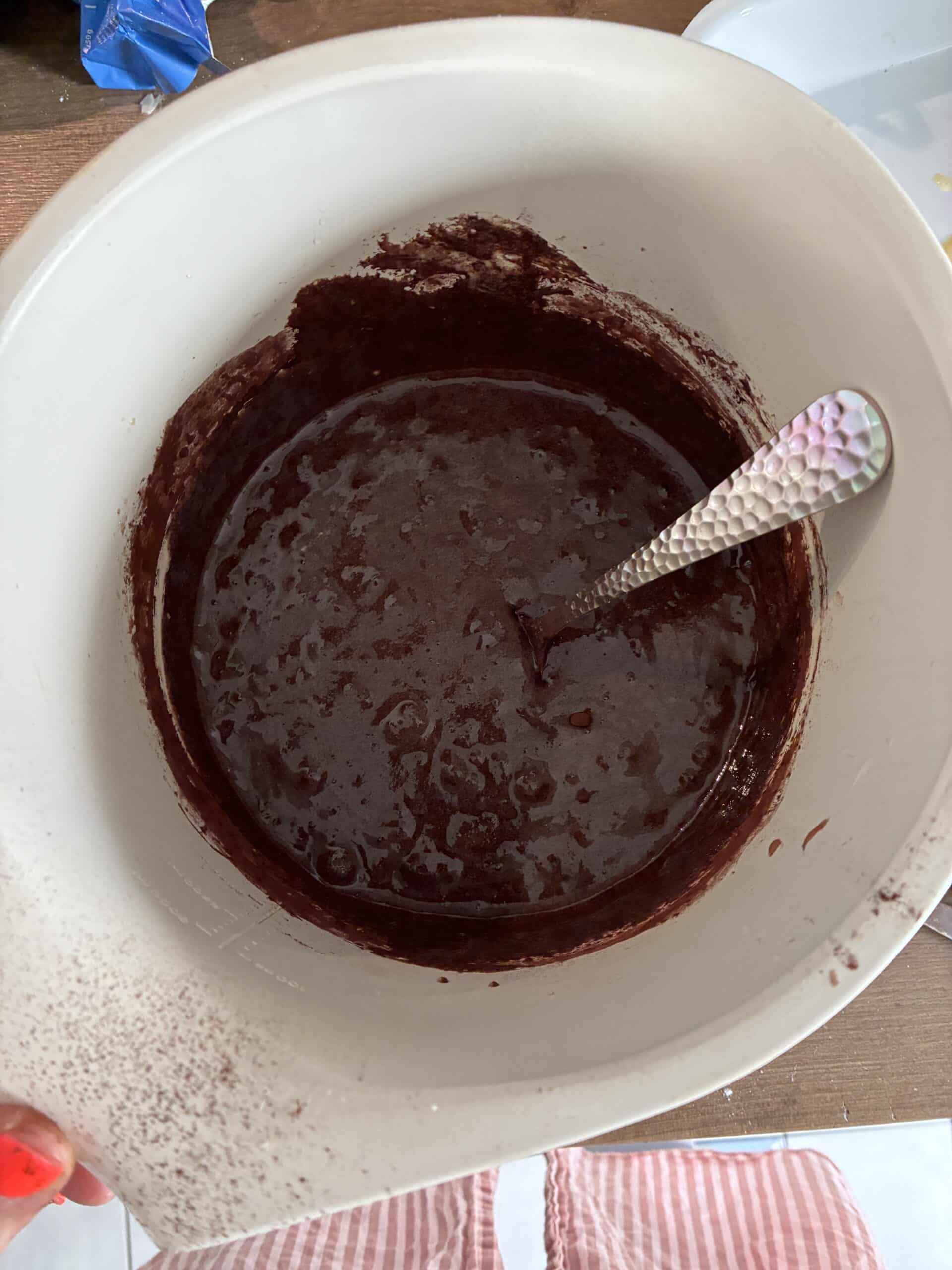 Danach wird gebacken.