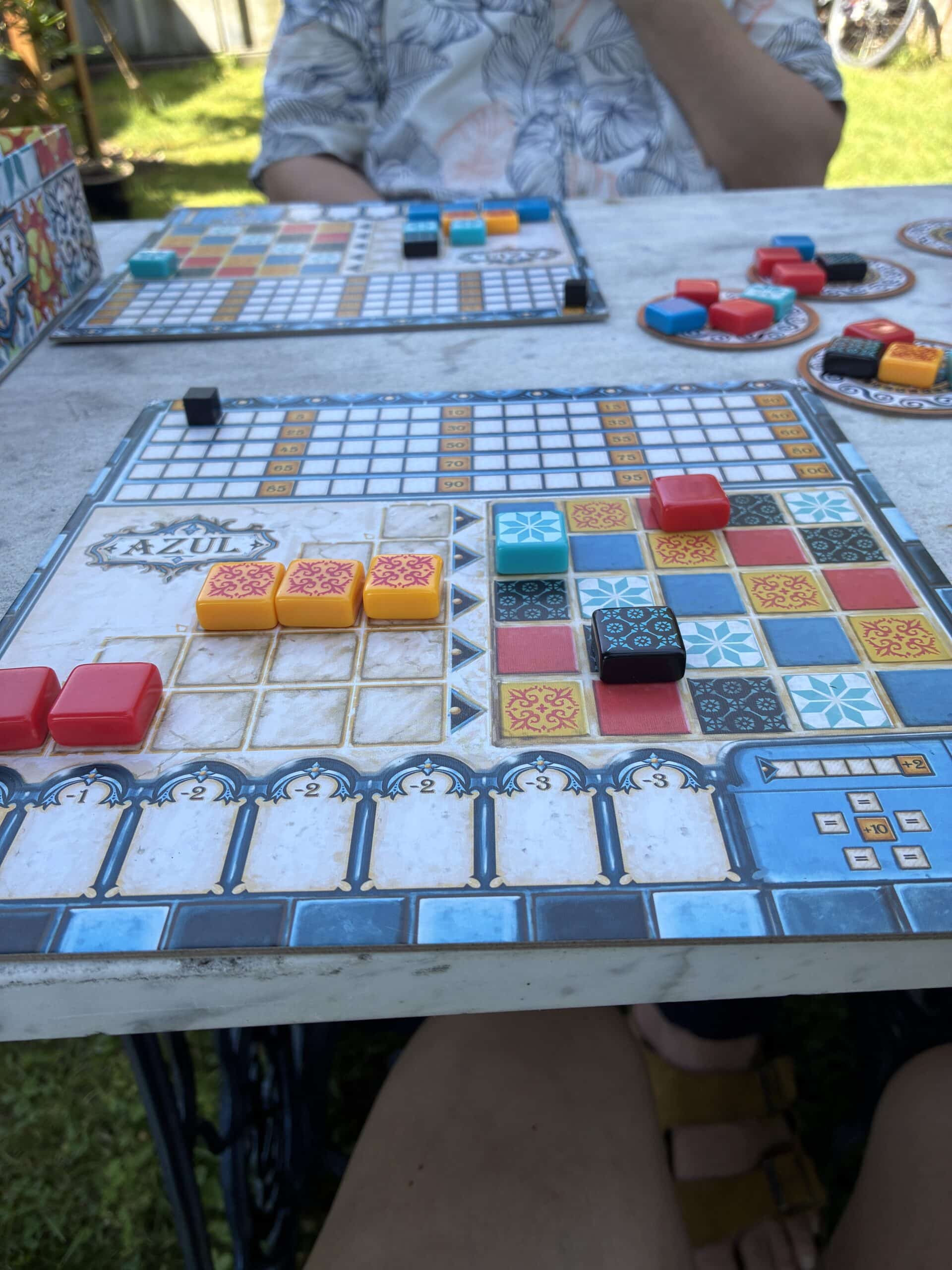 #2 Danach folgt eine Runde Azul Garten. Ich mag dieses Spiel und Logik und Strategie.