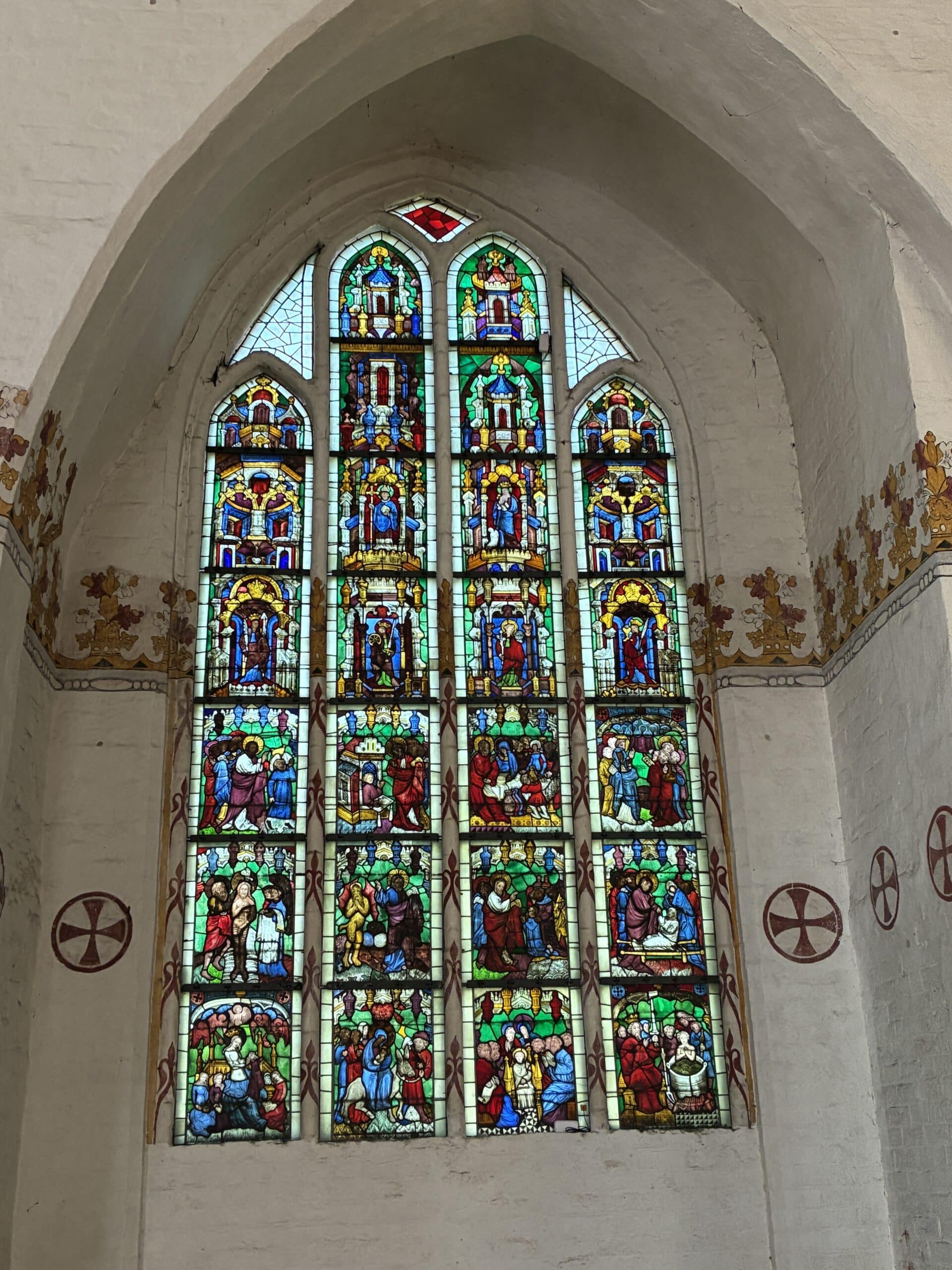 Wir haben natürlich Kirchen besucht. Dieses Fenster ist wirklich toll.