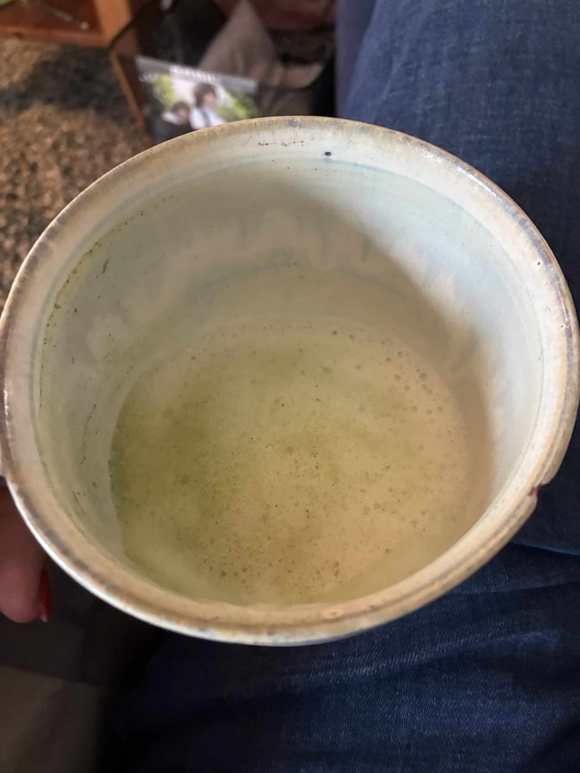 Ein Matcha am Nachmittag hält mich wach, ich versuche es heute mal mich hinzulegen.