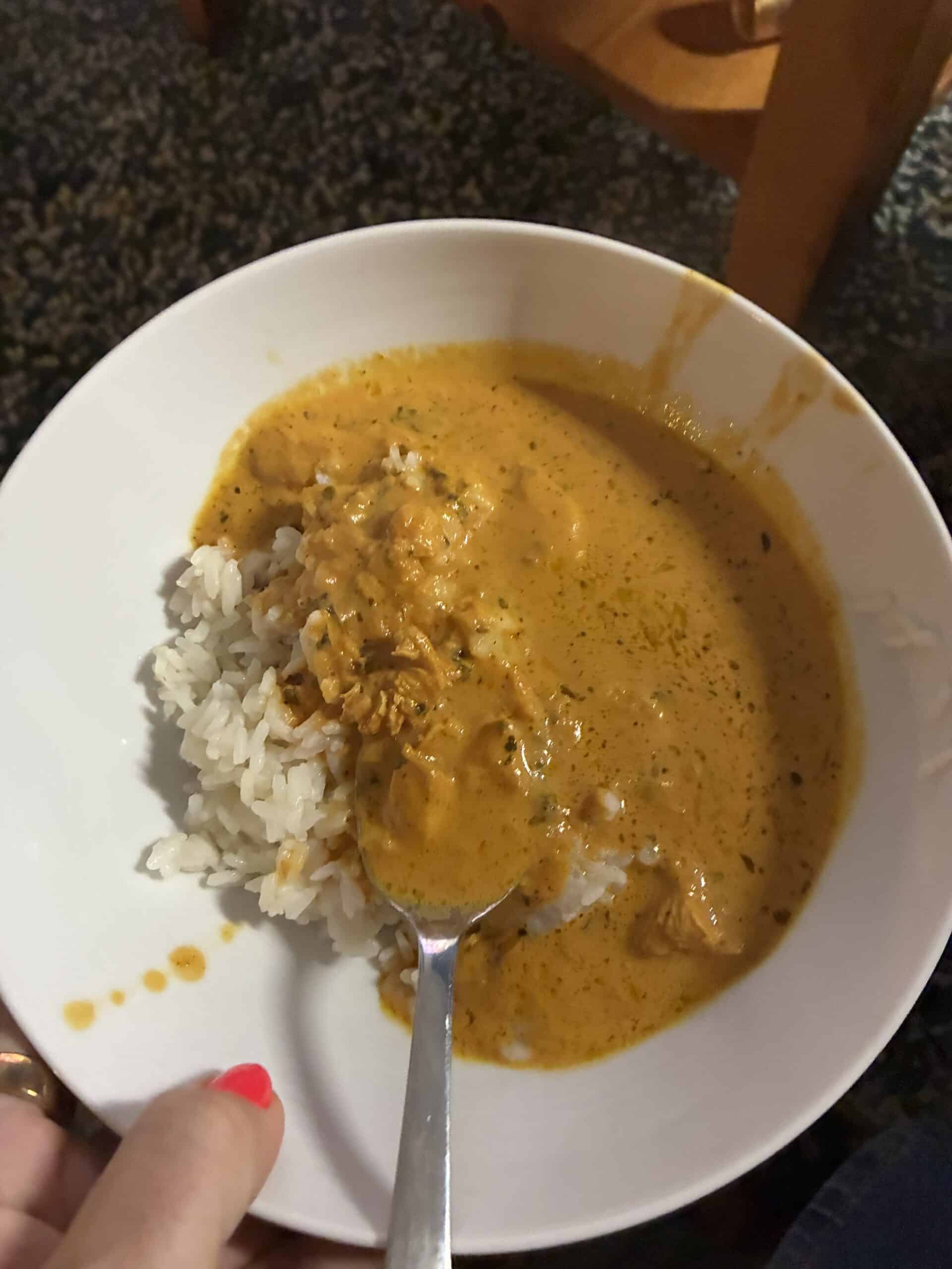 und am Abend Curry kochen für alle.