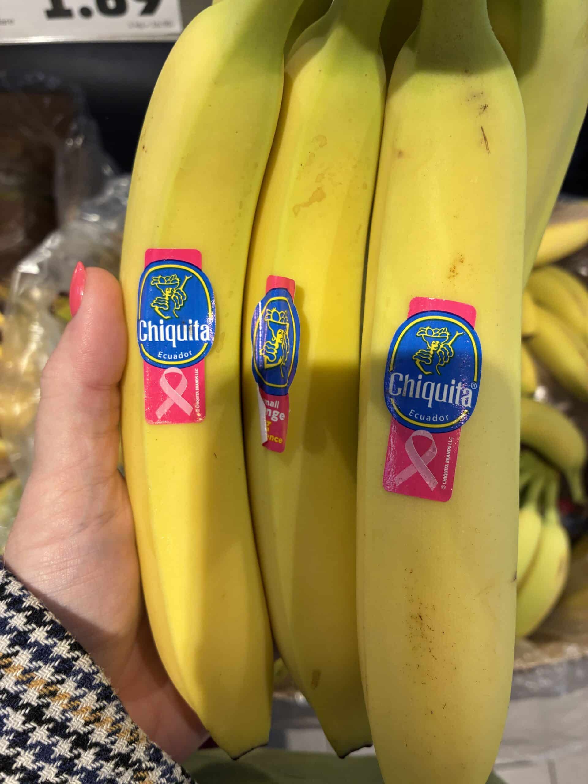 Am Abend dann noch den Einkauf erledigen, es gibt wieder Brustkrebs Bananen.